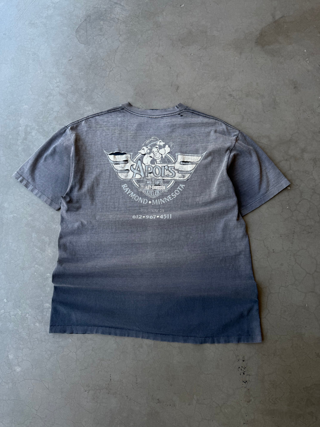 1990s Extremely Faded Legends Roam Harley Davidson Tee(XL)