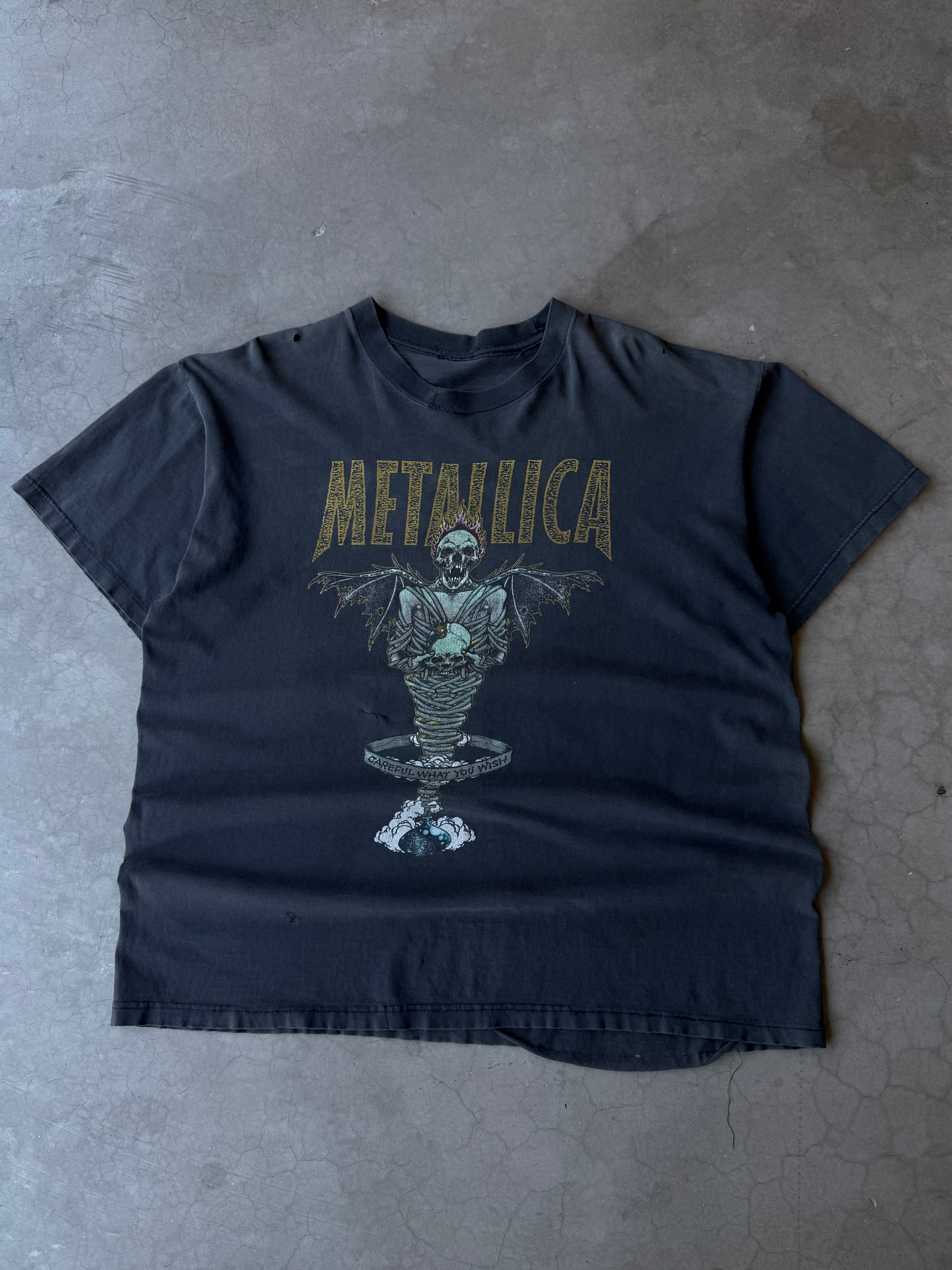 1990s Distressed Metallica Pushead King Nothing Tee(XL)