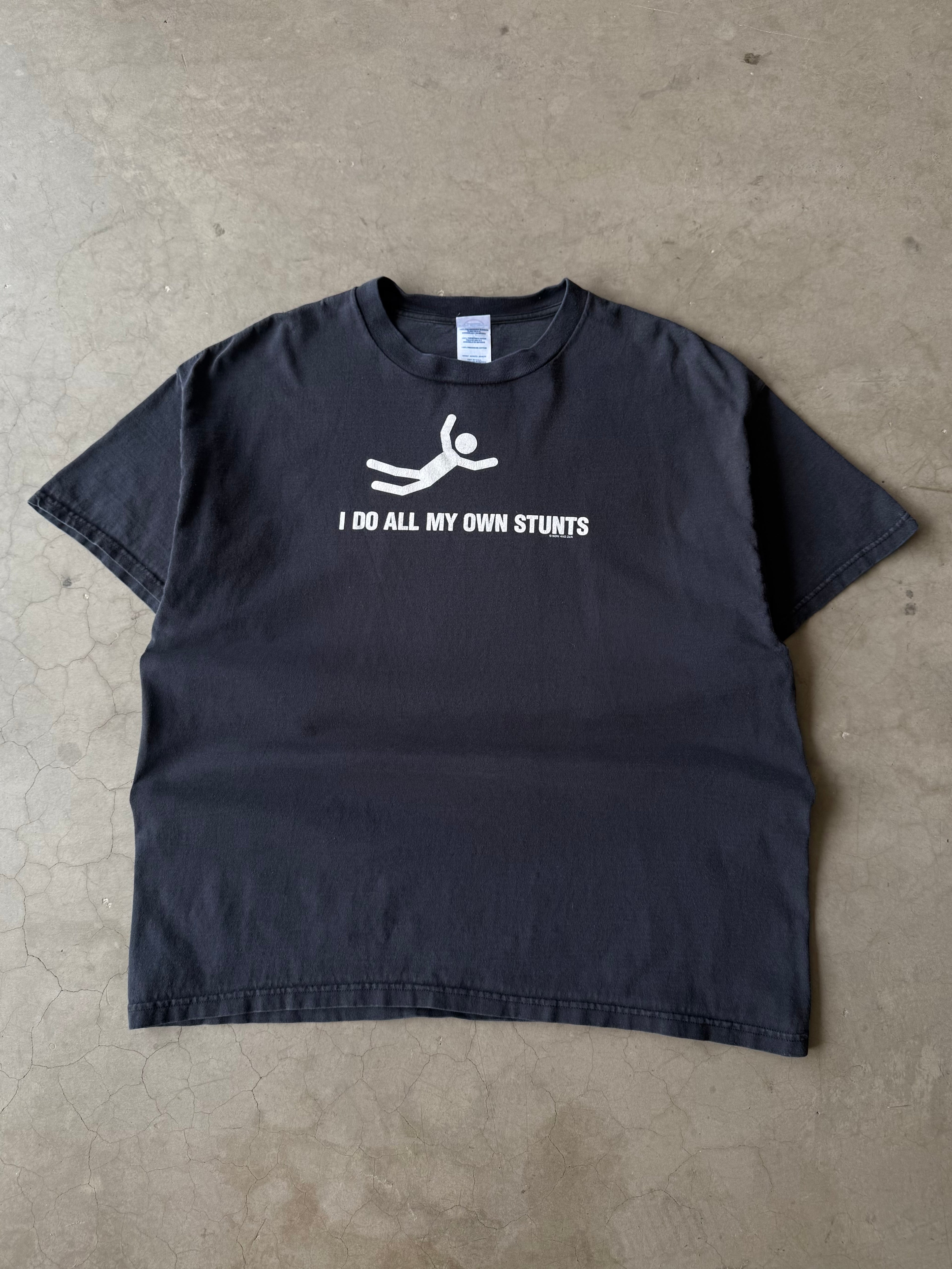 Early 2000s I Do All My Own Stunts Tee(L)