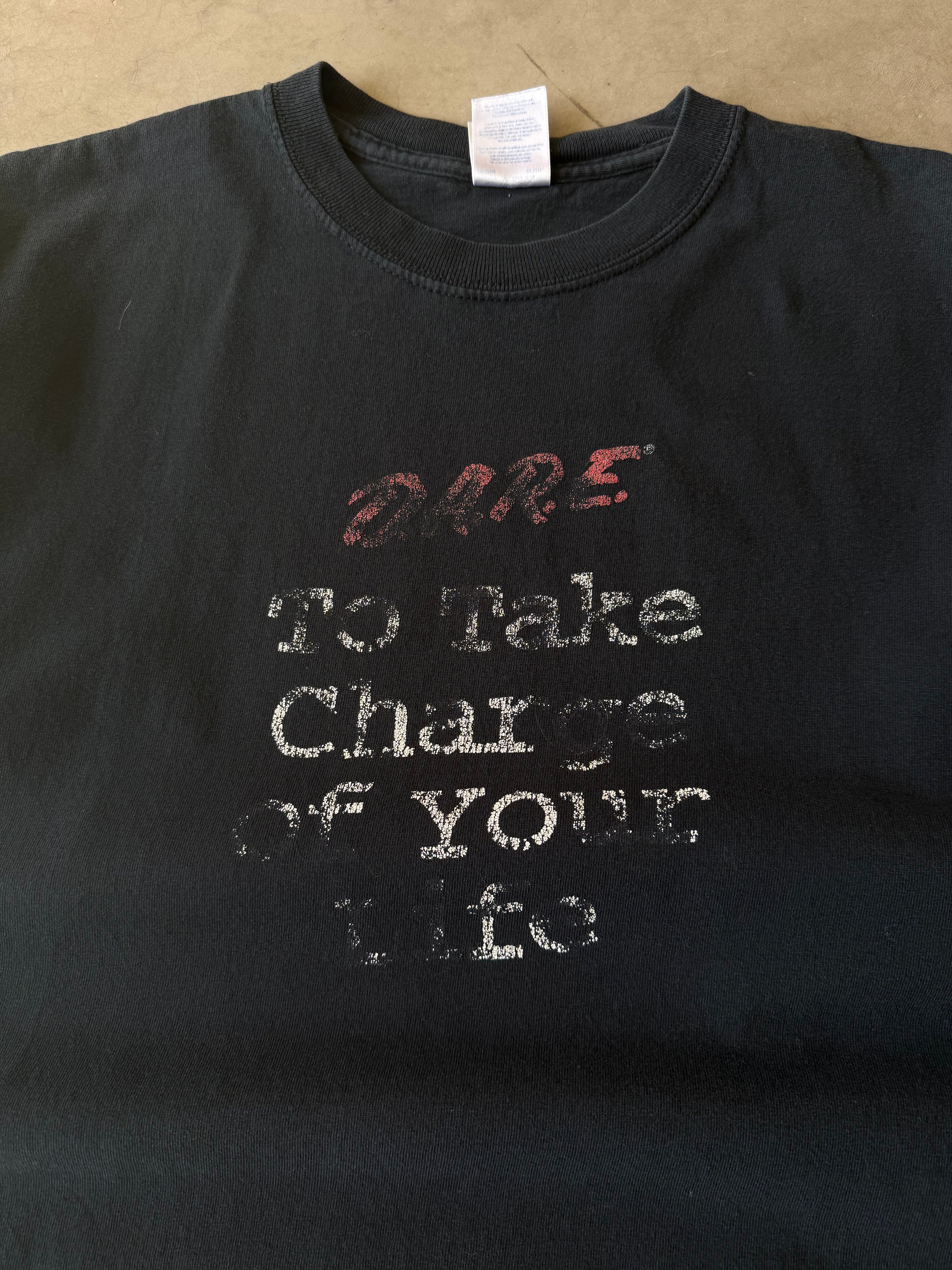 Early 2000s Dare To Take Charge of Your Life Tee(M)