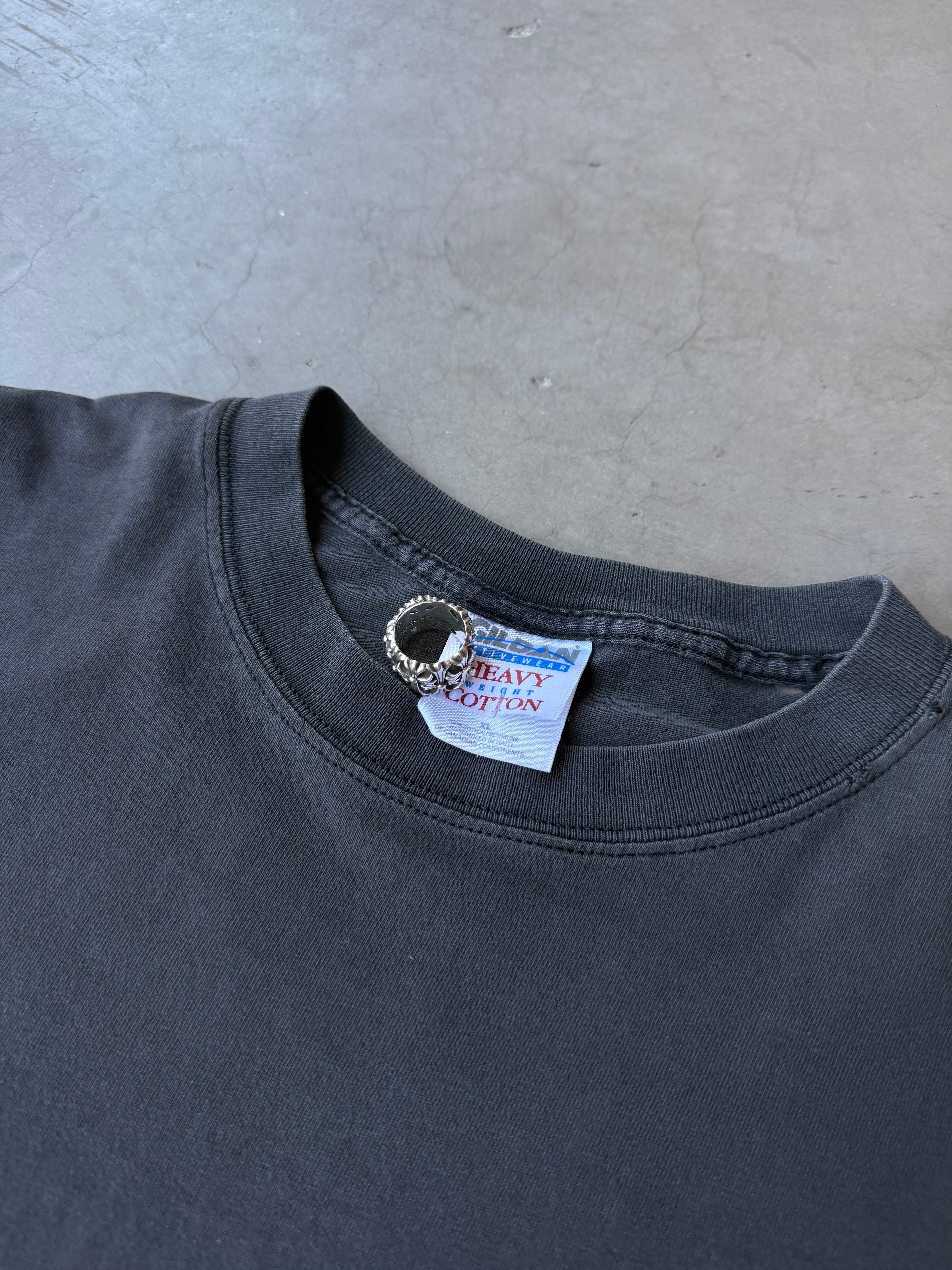 Early 2000s Distressed & Repaired Laughlin Spring Run Tee(XL)