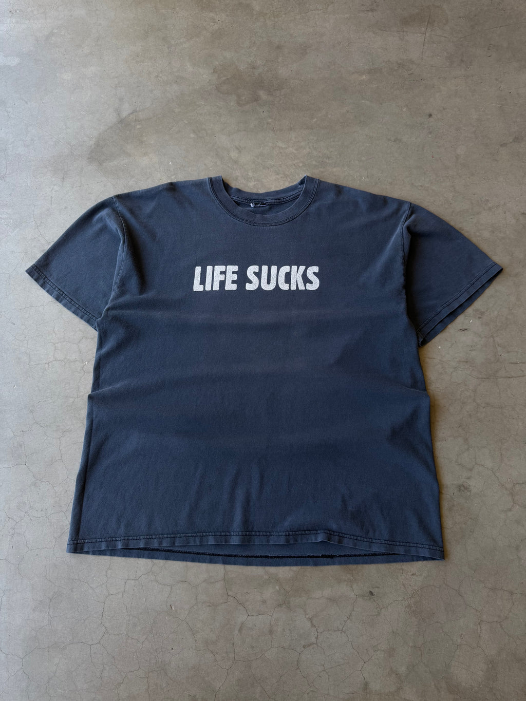1990s Faded Life Sucks Tee(XL)