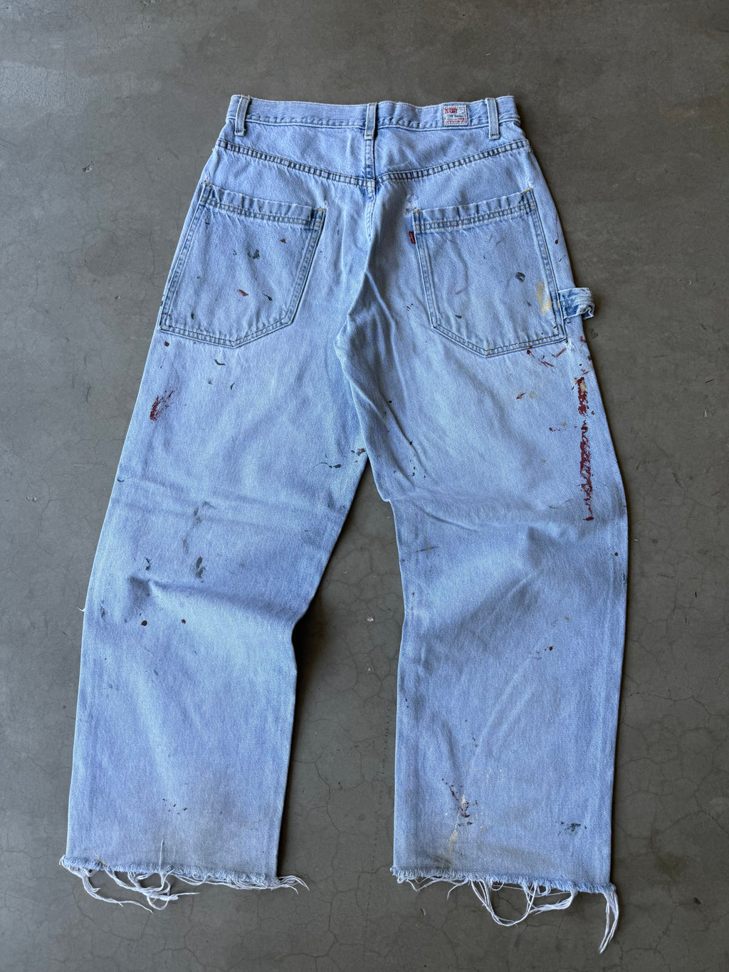 1990s Painted Levi Dry Good Carpenter Pants