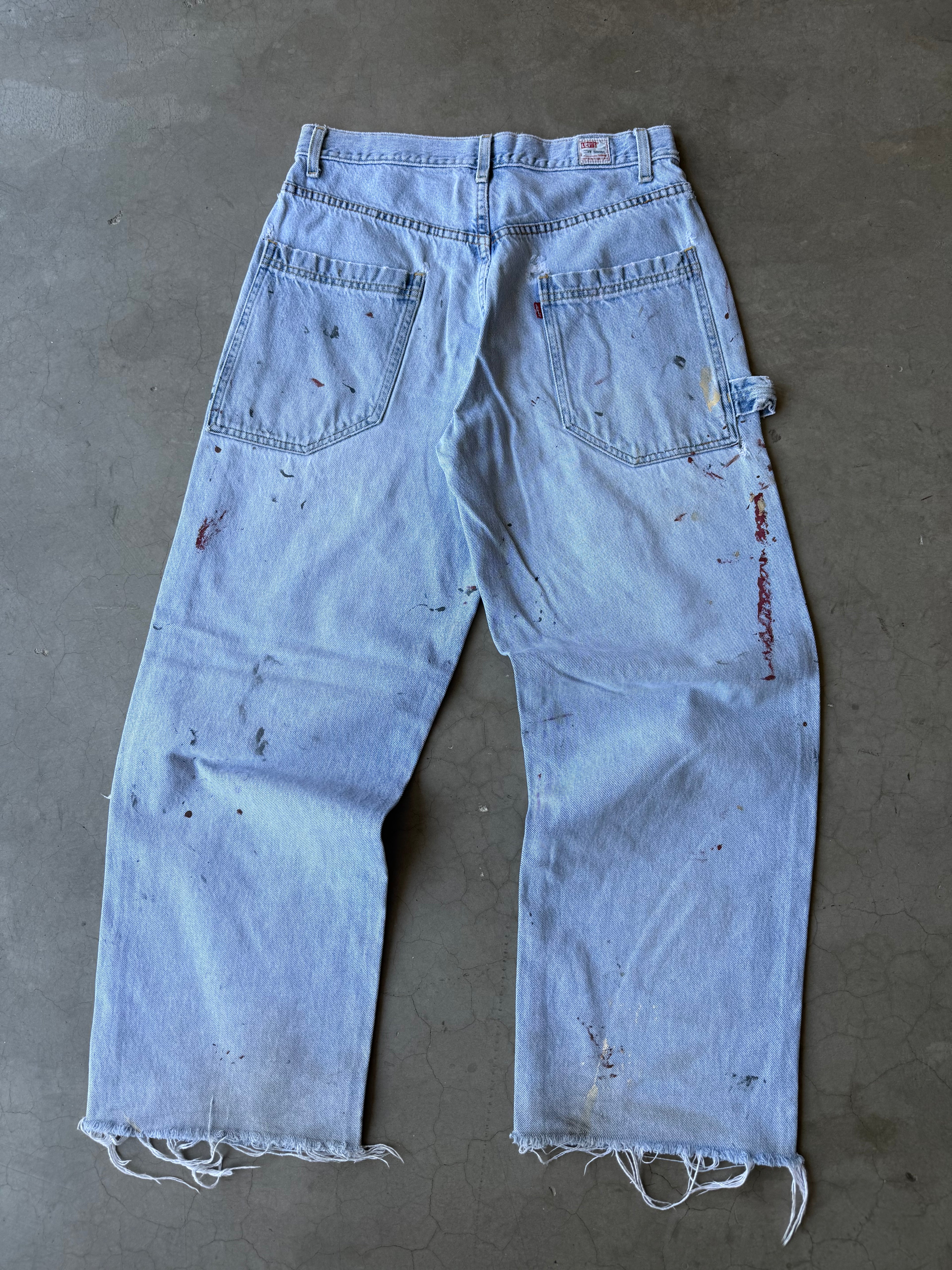 1990s Painted Levi Dry Good Carpenter Pants