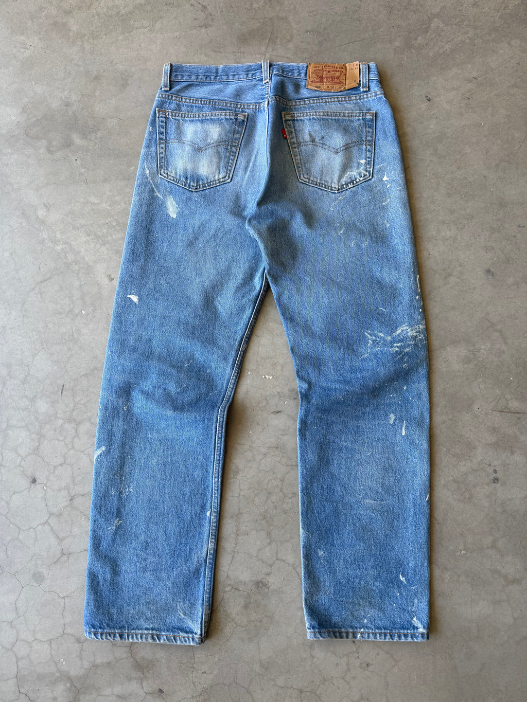 1990s Painted Levi 501 Denim Pants