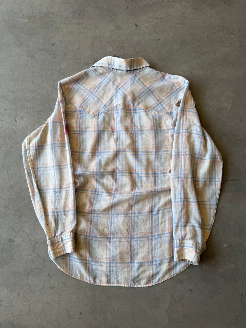 1990s Painted & Distressed Levi’s Button up(L)