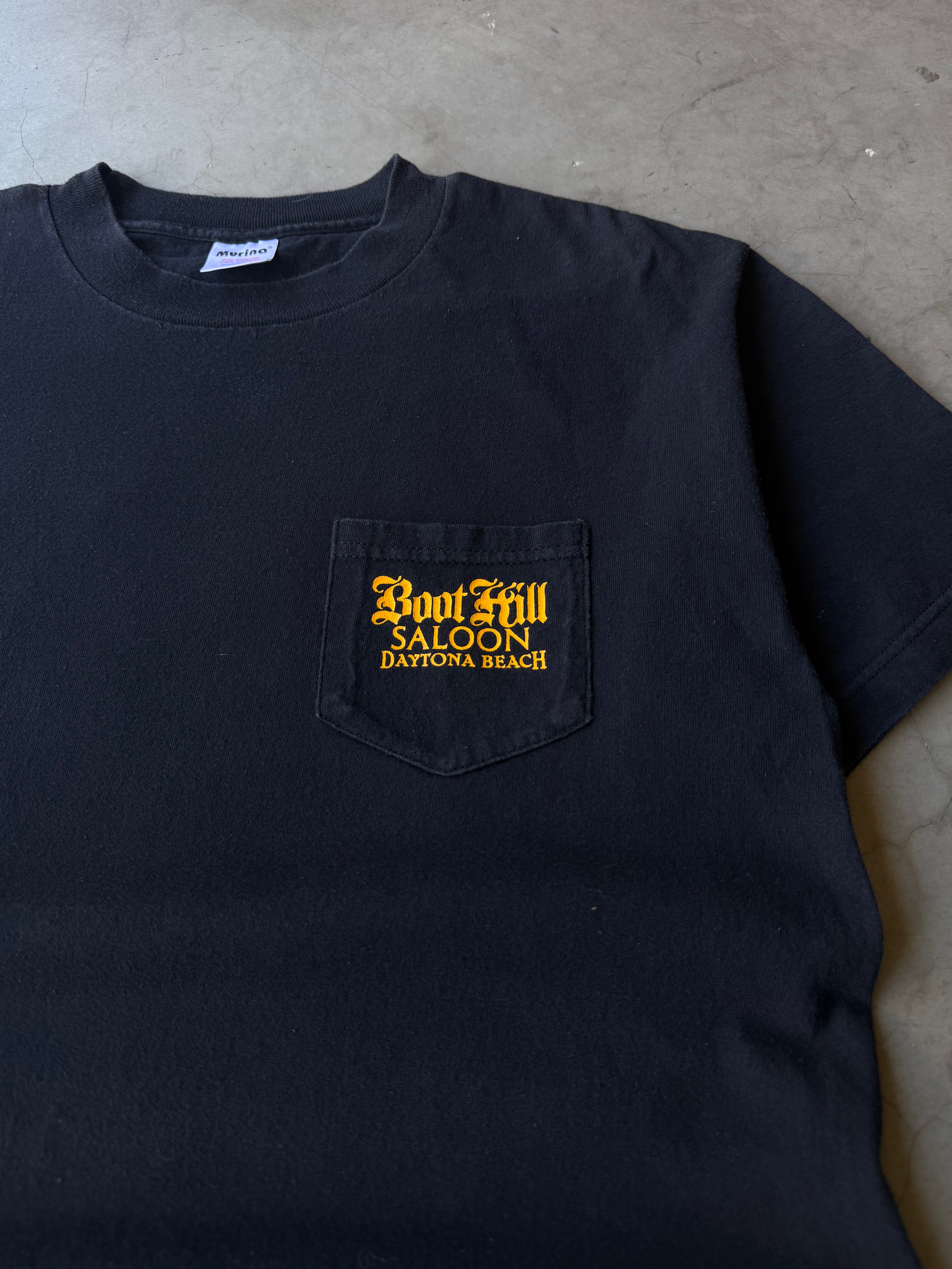 1990s BootHill Saloon Biker Tee(L)