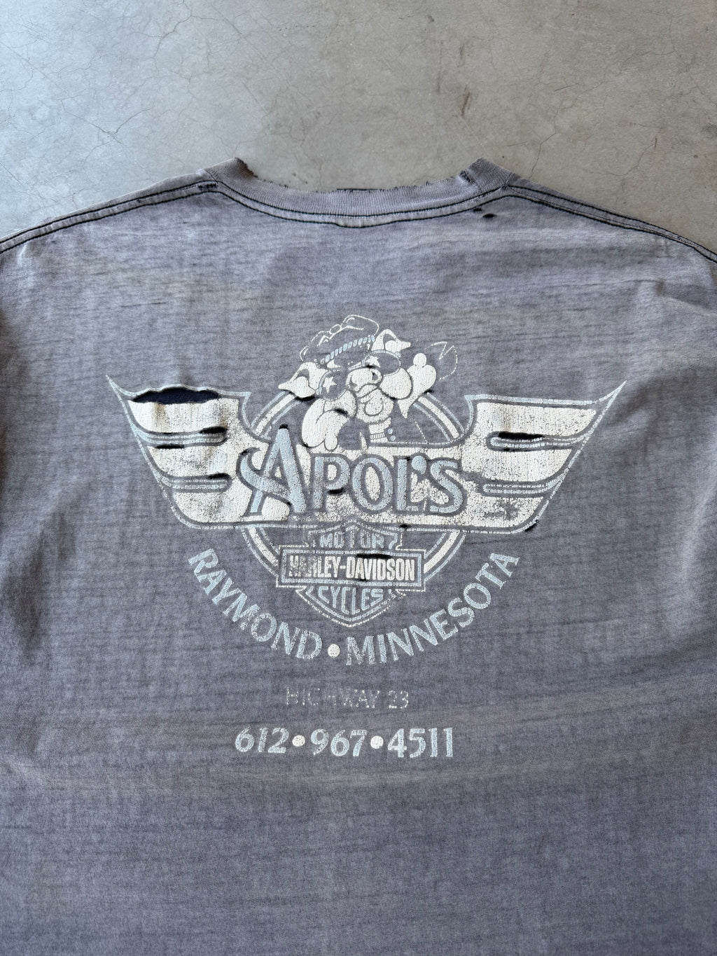 1990s Extremely Faded Legends Roam Harley Davidson Tee(XL)