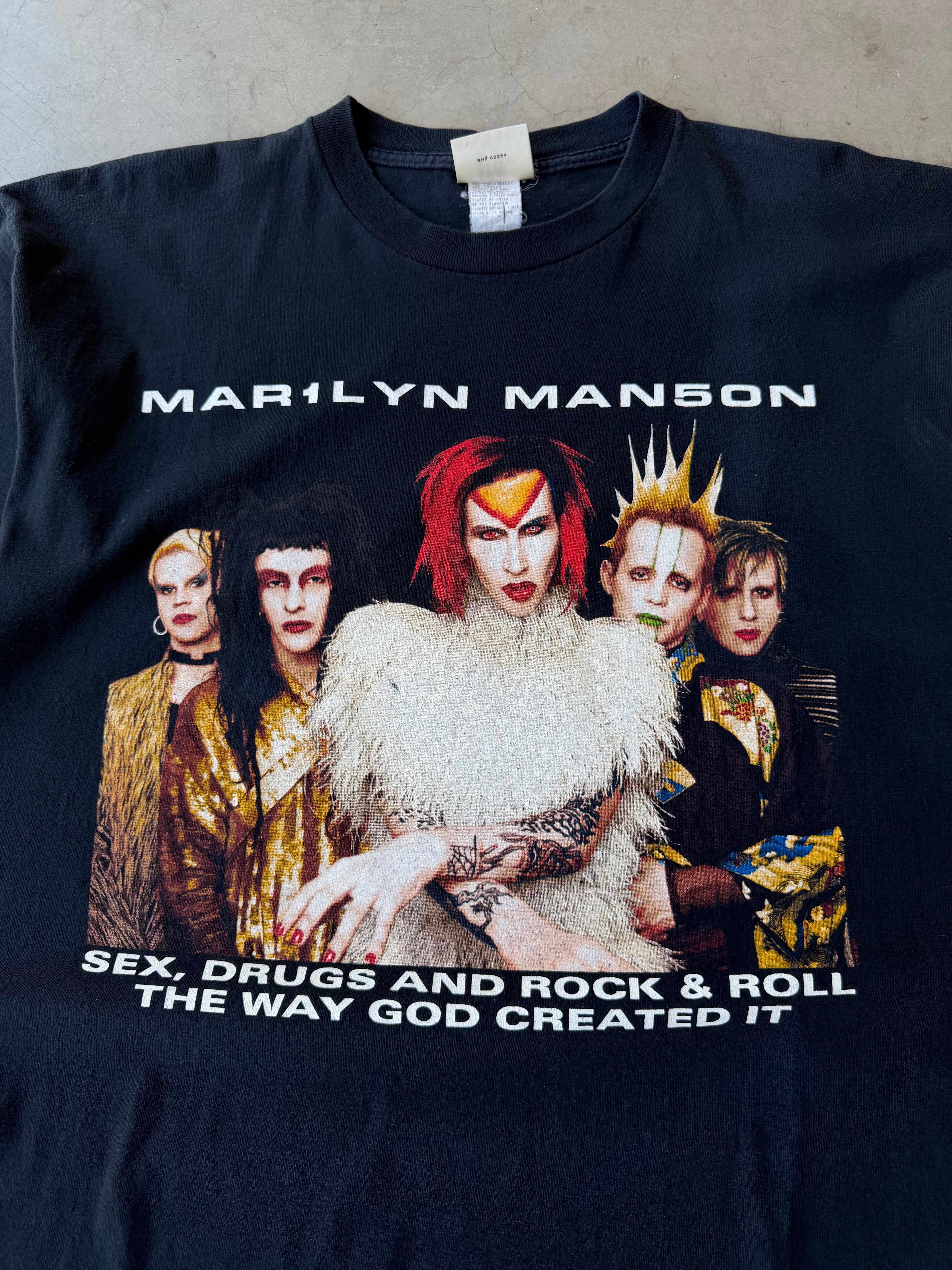 1990s Marilyn Manson Rock Is Dead Tee(XL)