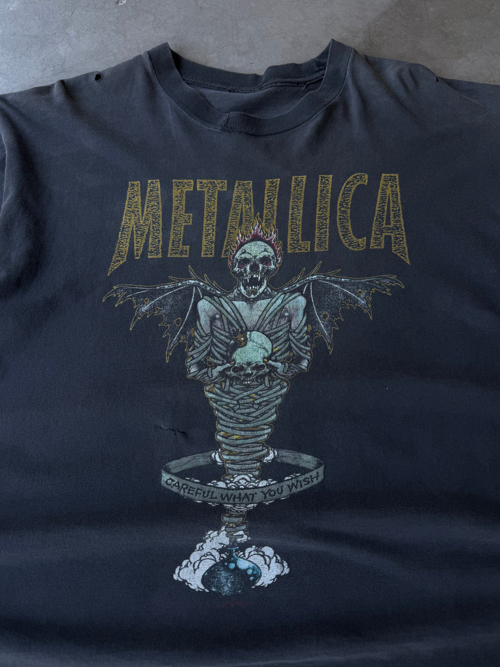 1990s Distressed Metallica Pushead King Nothing Tee(XL)