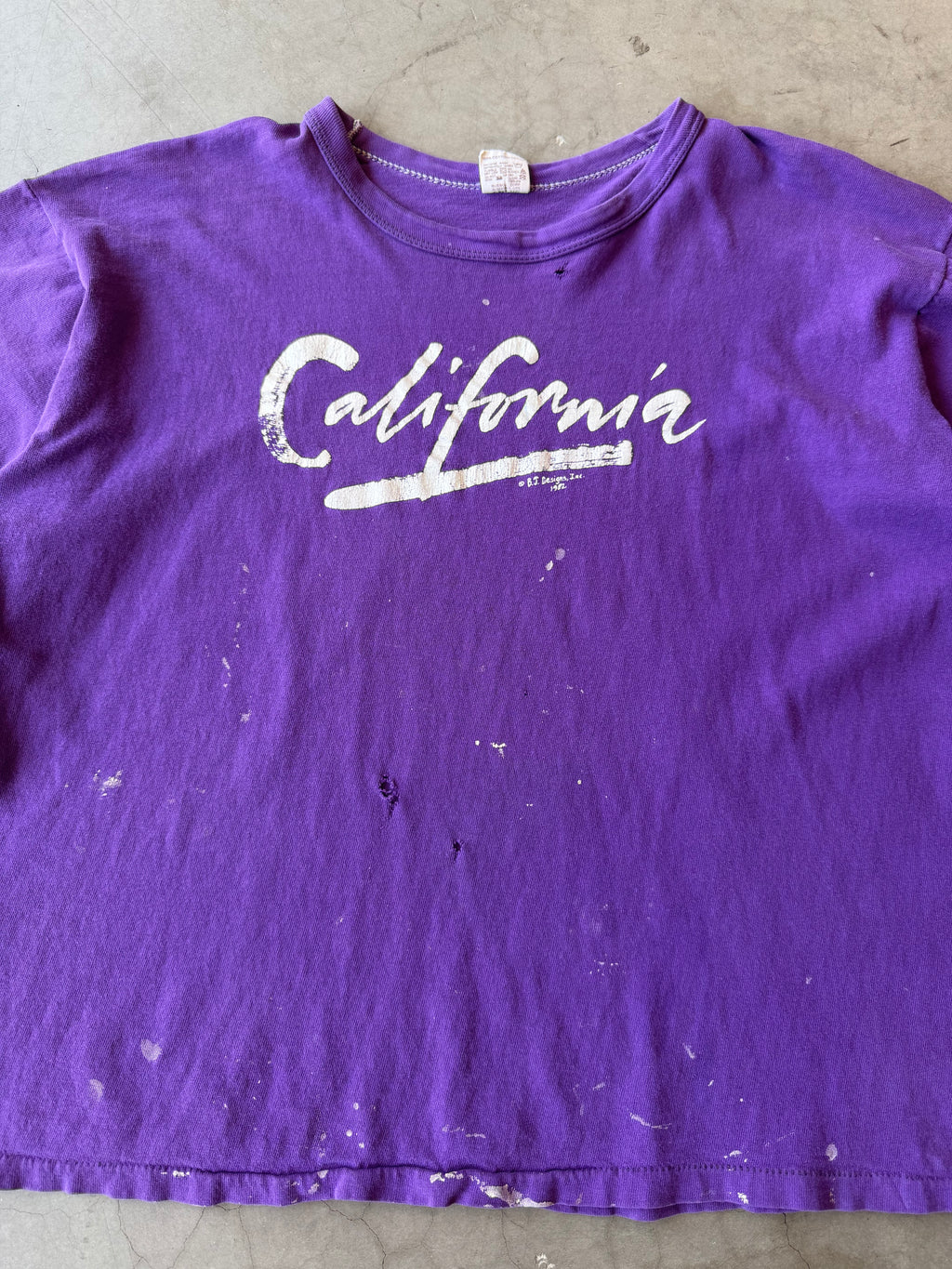 1980s Painted California Russel Tee(XL)