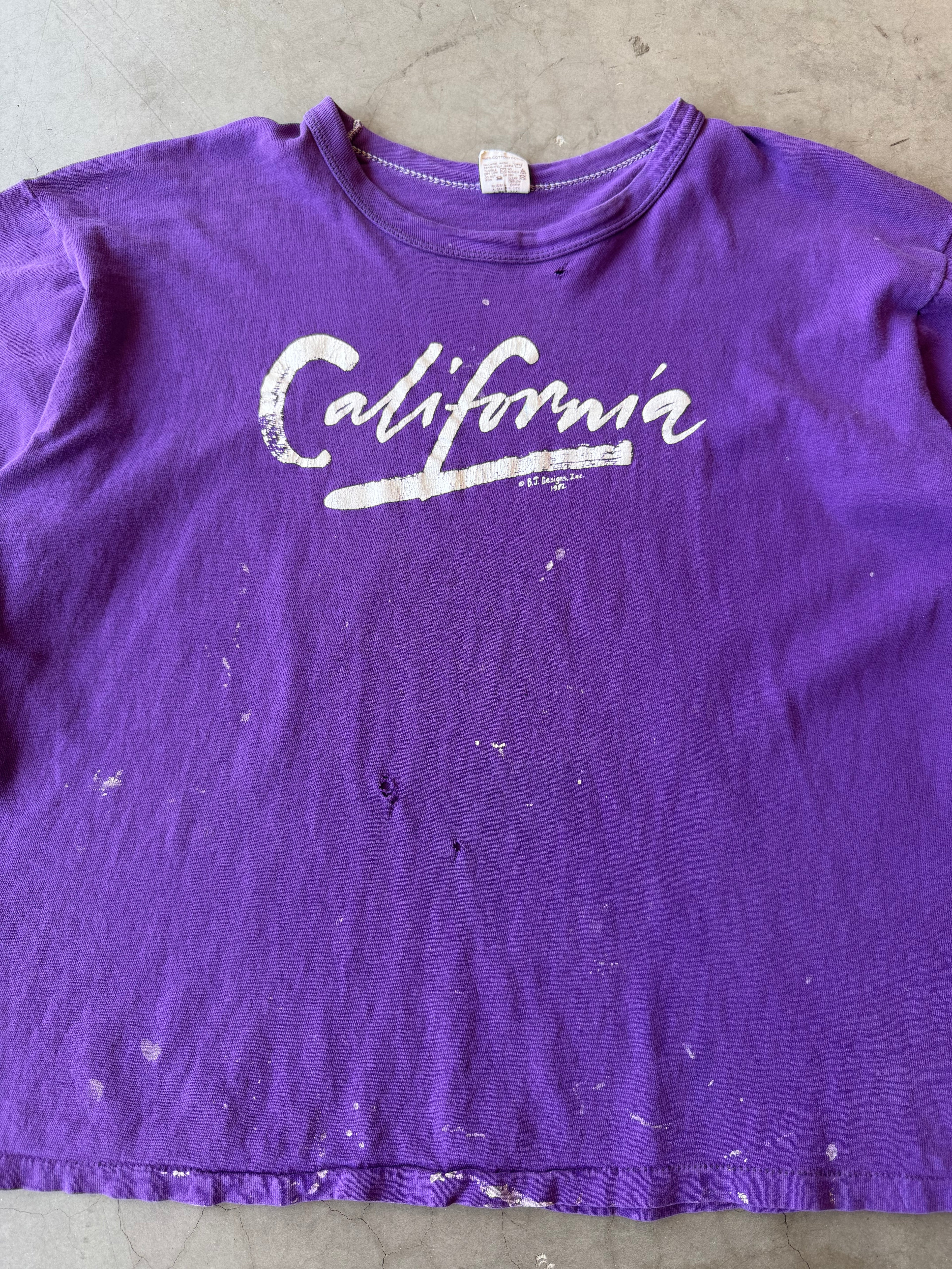 1980s Painted California Russel Tee(XL)