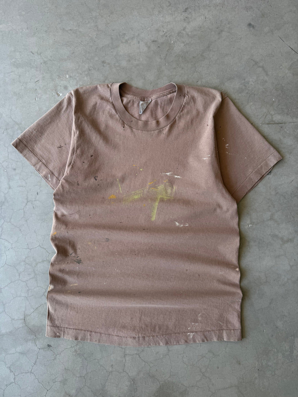 1980s Painted Blank Brown BVD Tee(S)