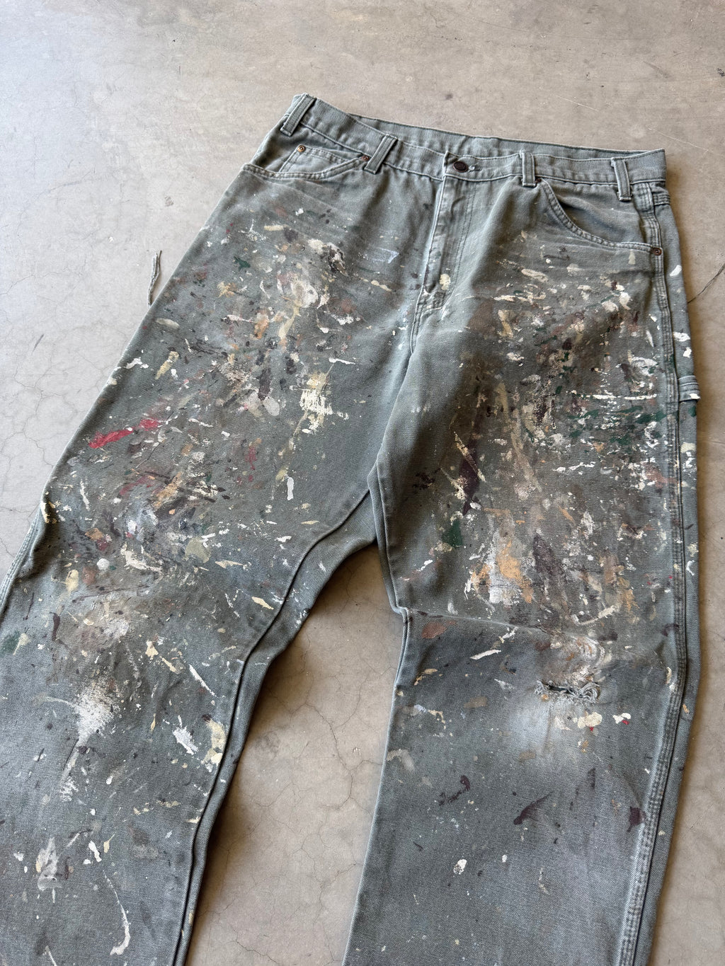 Extremely Painted Dickies Carpenter Jeans(34x33)