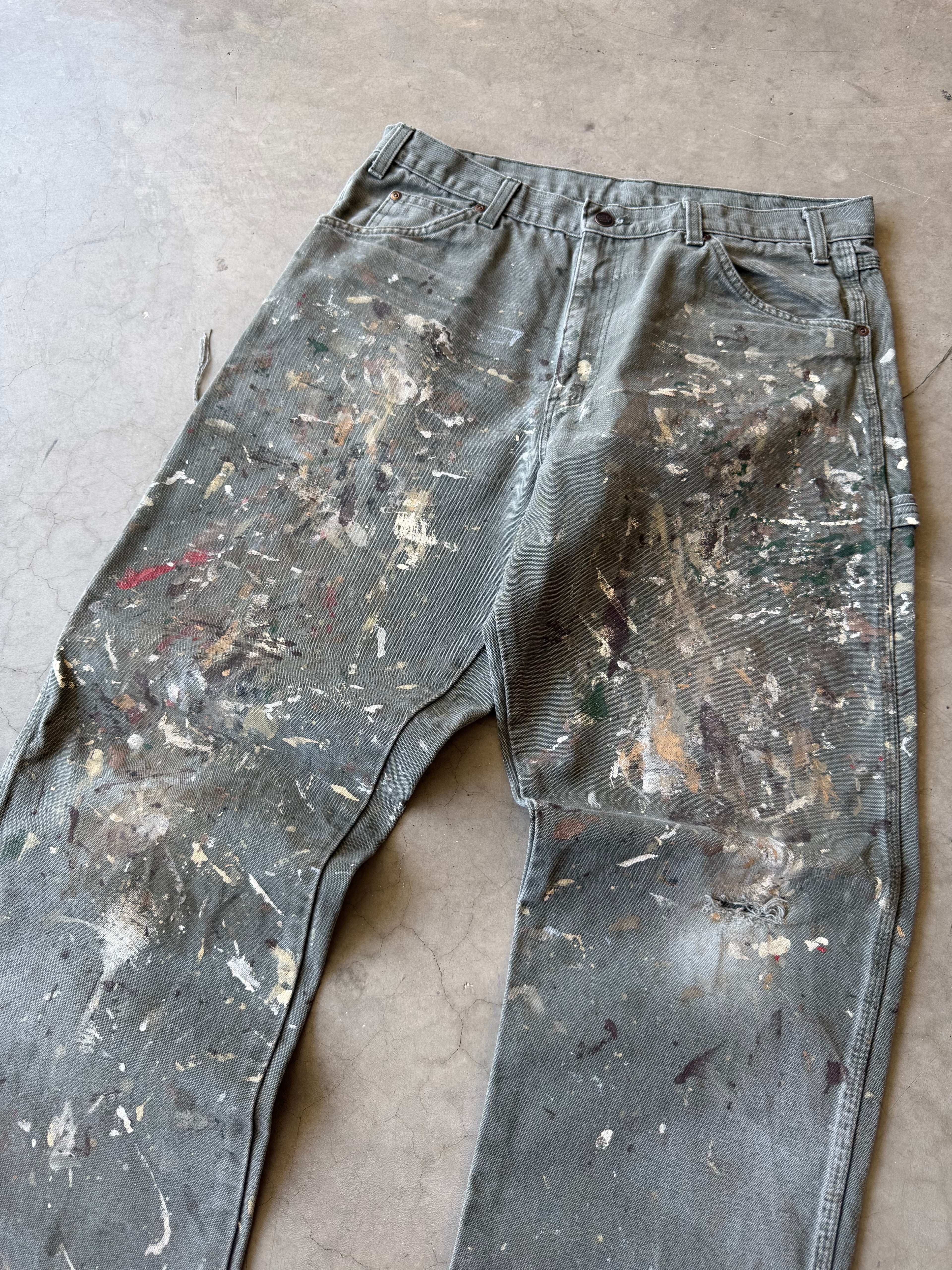 Extremely Painted Dickies Carpenter Jeans(34x33)
