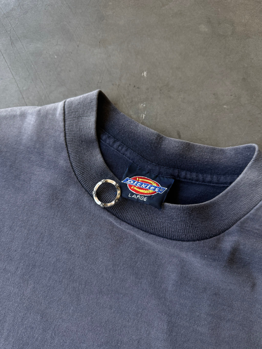 1990s Extremely Faded Dickies Pocket Tee(L)