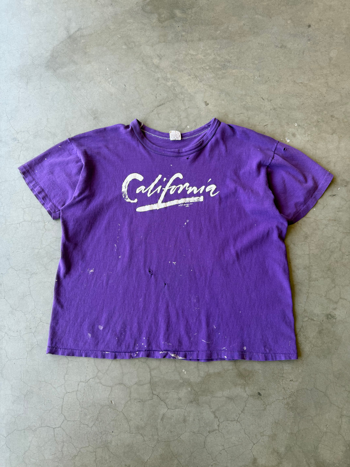 1980s Painted California Russel Tee(XL)