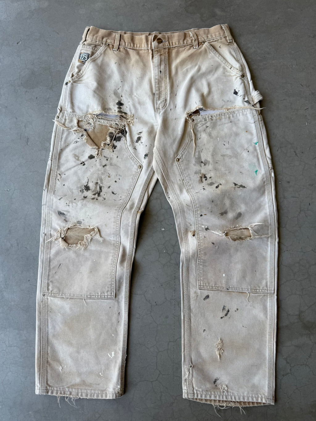 Extremely Distressed Carhartt Double Knee Pants
