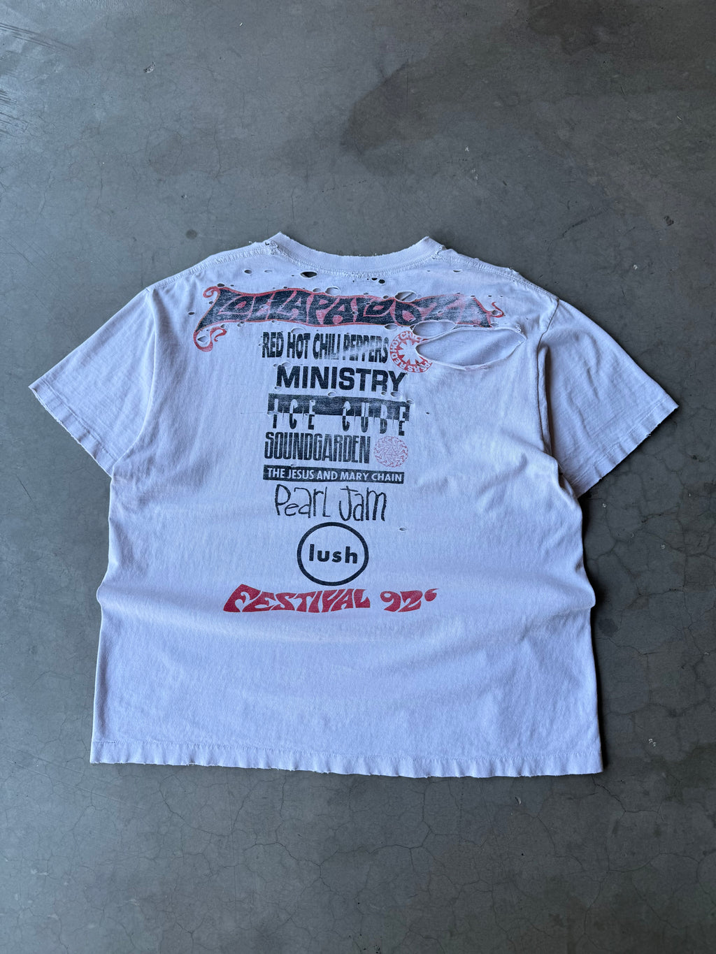 1990s Extremely Distressed Lollapalooza Tee(XL)