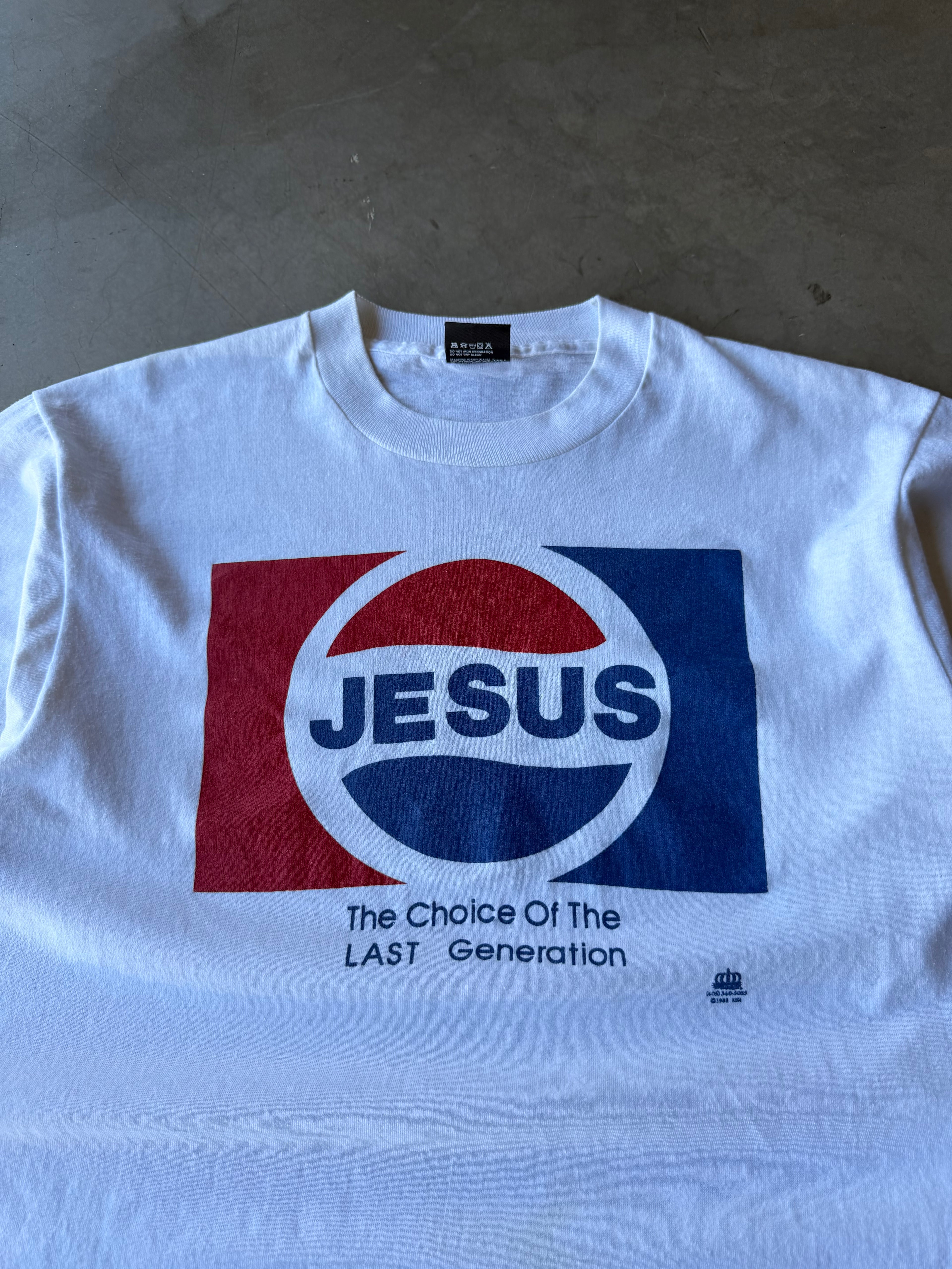 1980s Jesus Pepsi Parody Tee(L)
