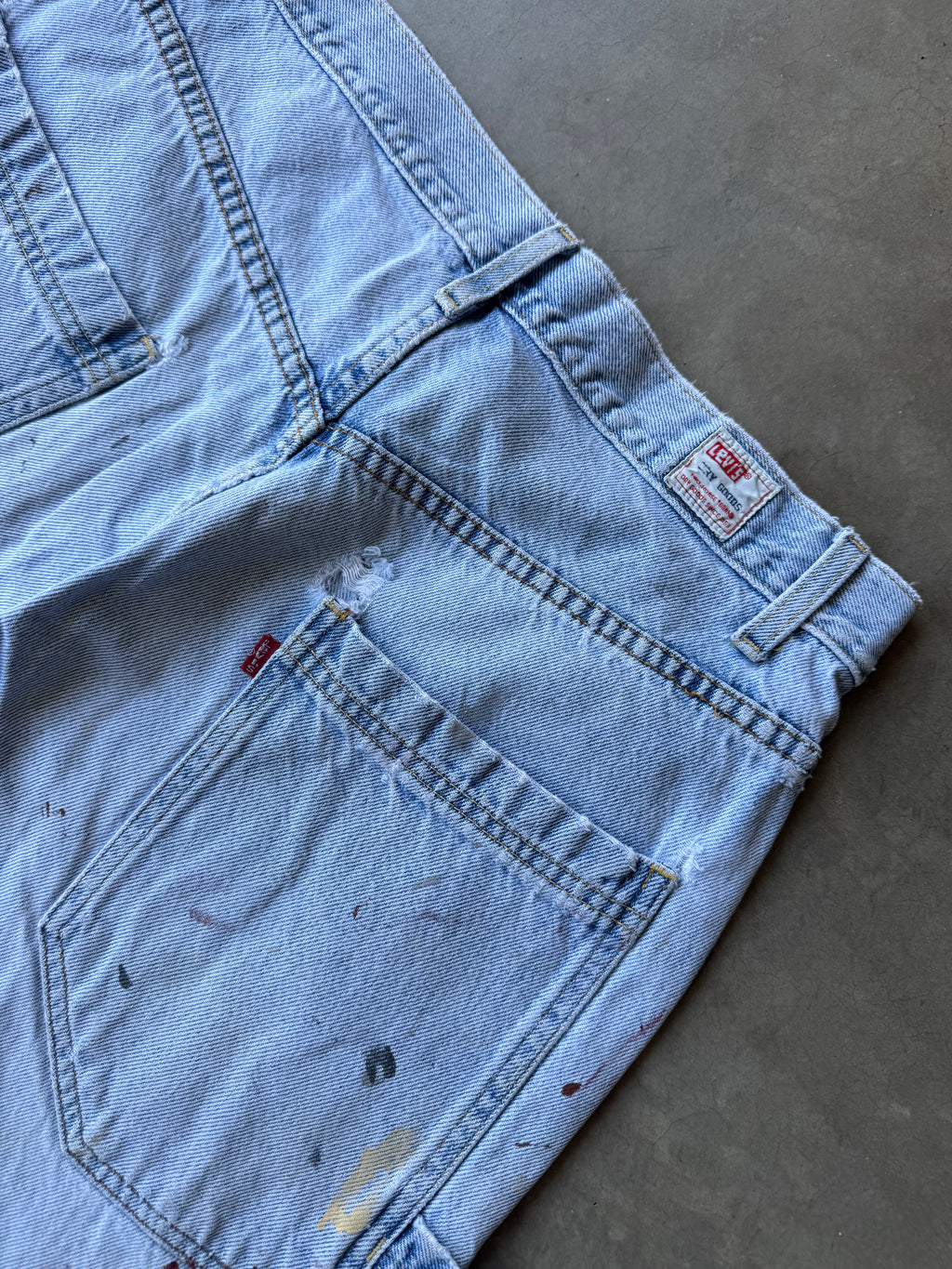 1990s Painted Levi Dry Good Carpenter Pants
