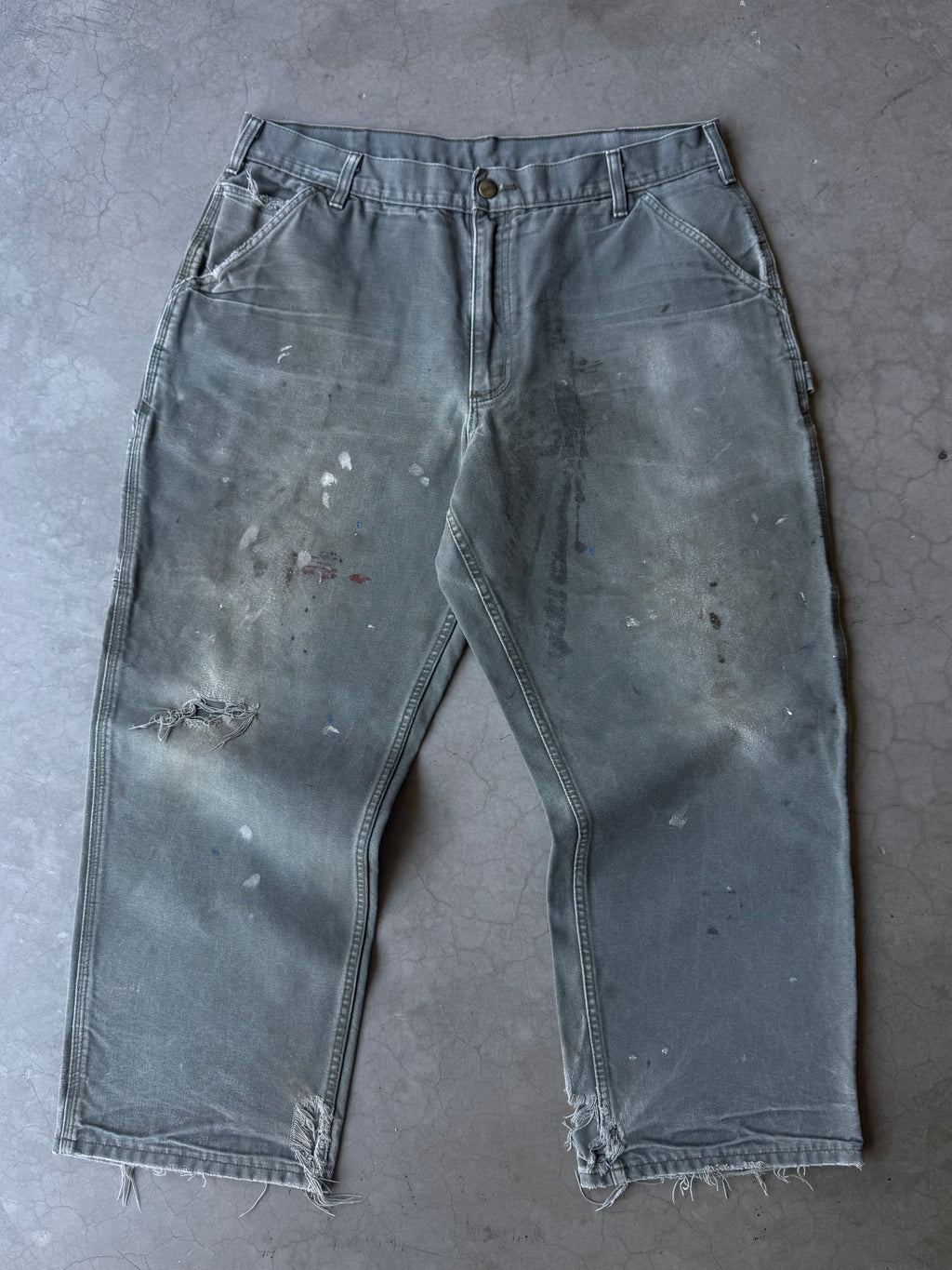 Painted & Distressed Carhartt Carpenter Pants