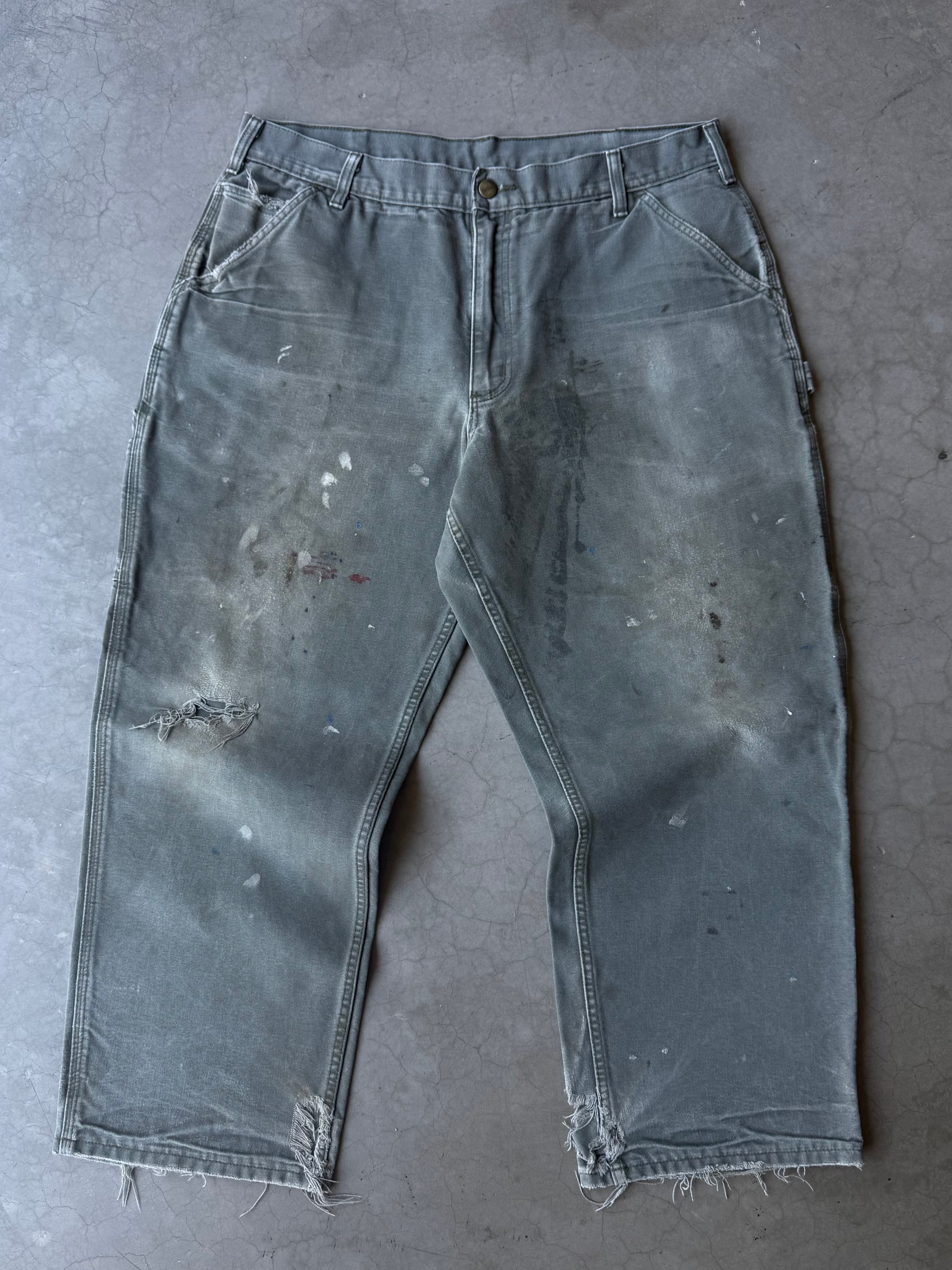 Painted & Distressed Carhartt Carpenter Pants