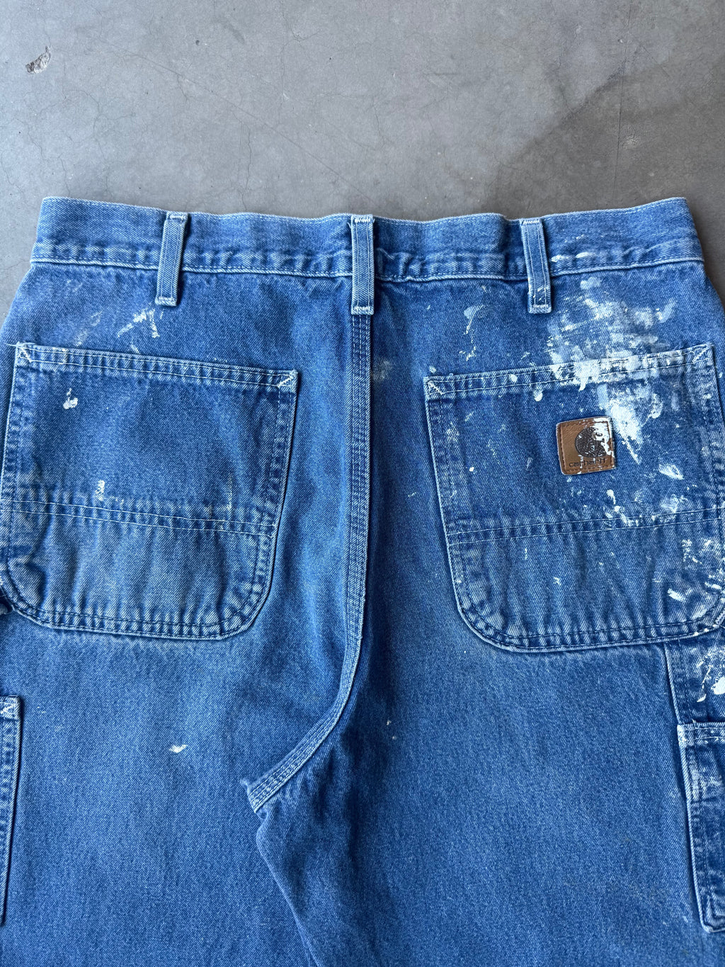 Painted Carhartt Denim Carpenter Pants