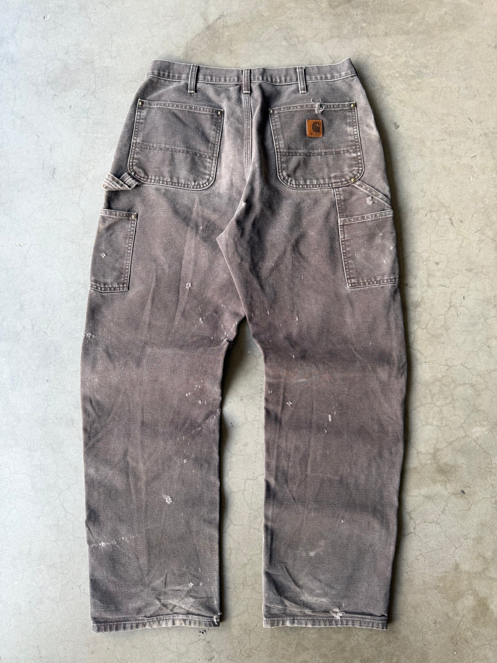 Distressed Brown Carhartt Double Knee Pants(31x31)