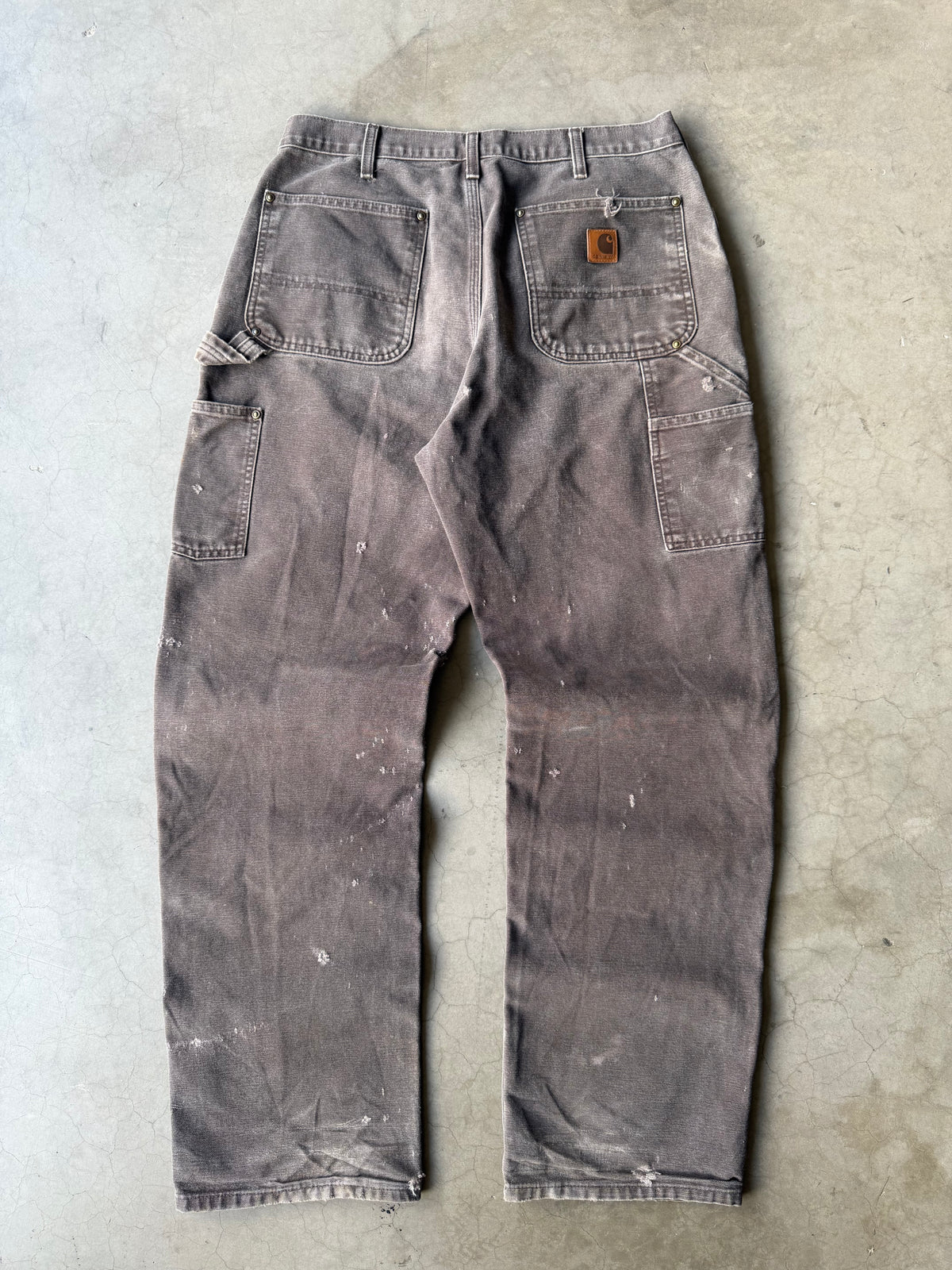 Distressed Brown Carhartt Double Knee Pants(31x31)