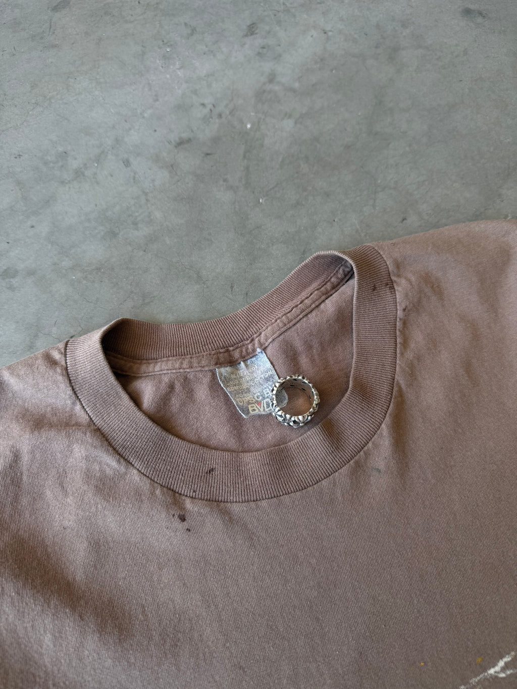 1980s Painted Blank Brown BVD Tee(S)