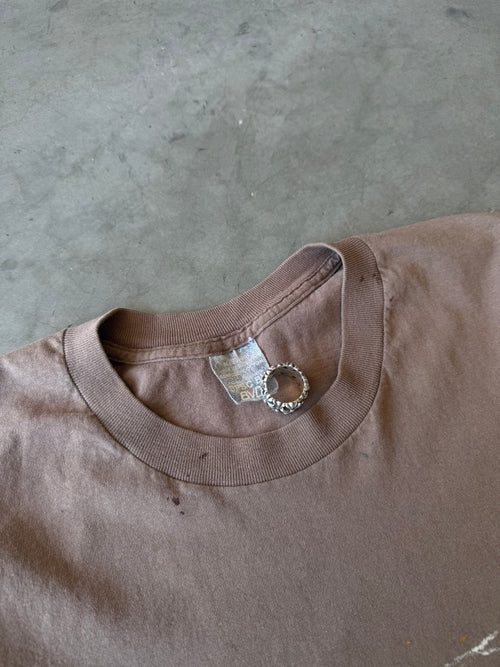 1980s Painted Blank Brown BVD Tee(S)