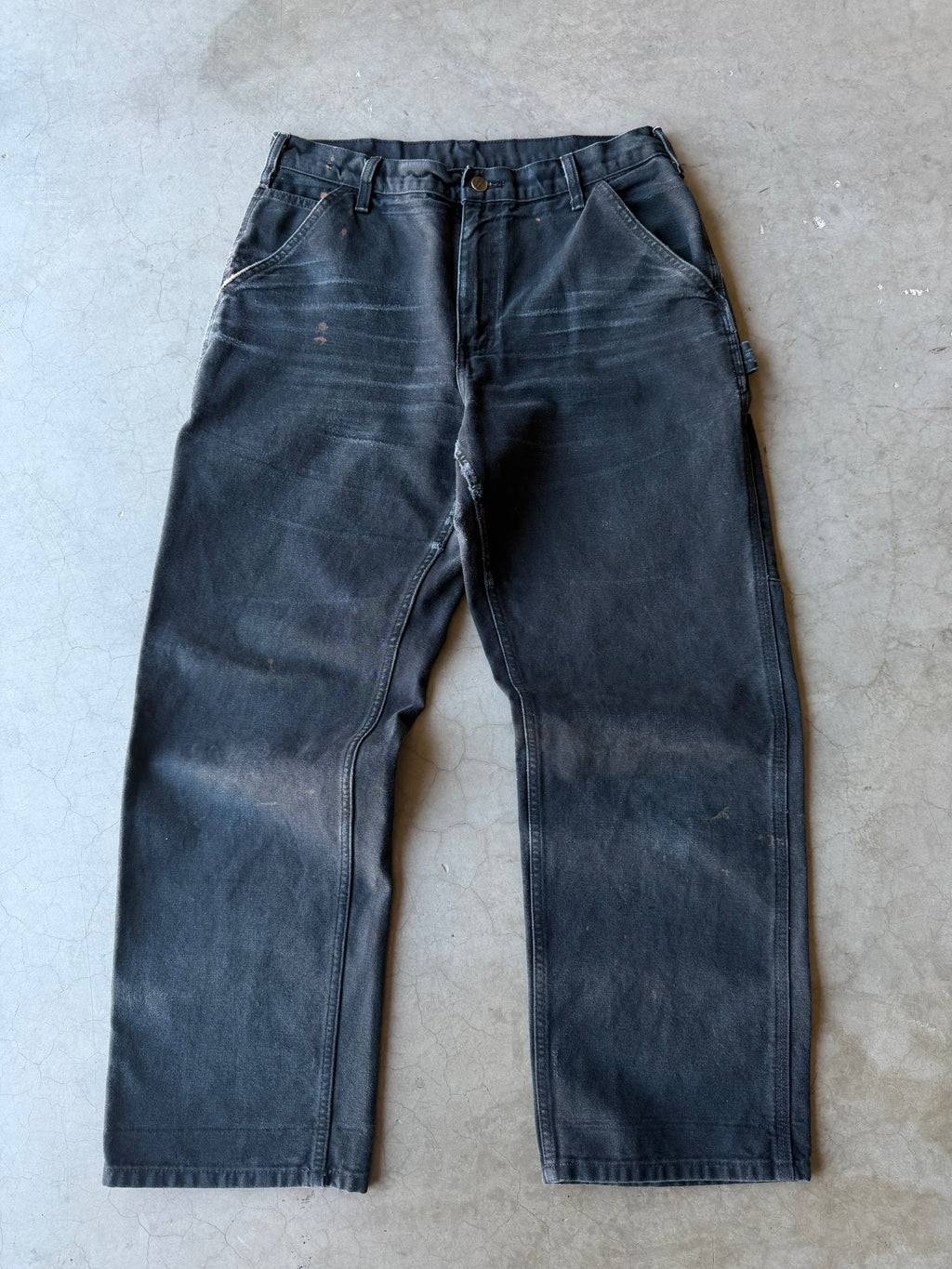 Faded Black Carhartt Carpenter Pants(32x29)