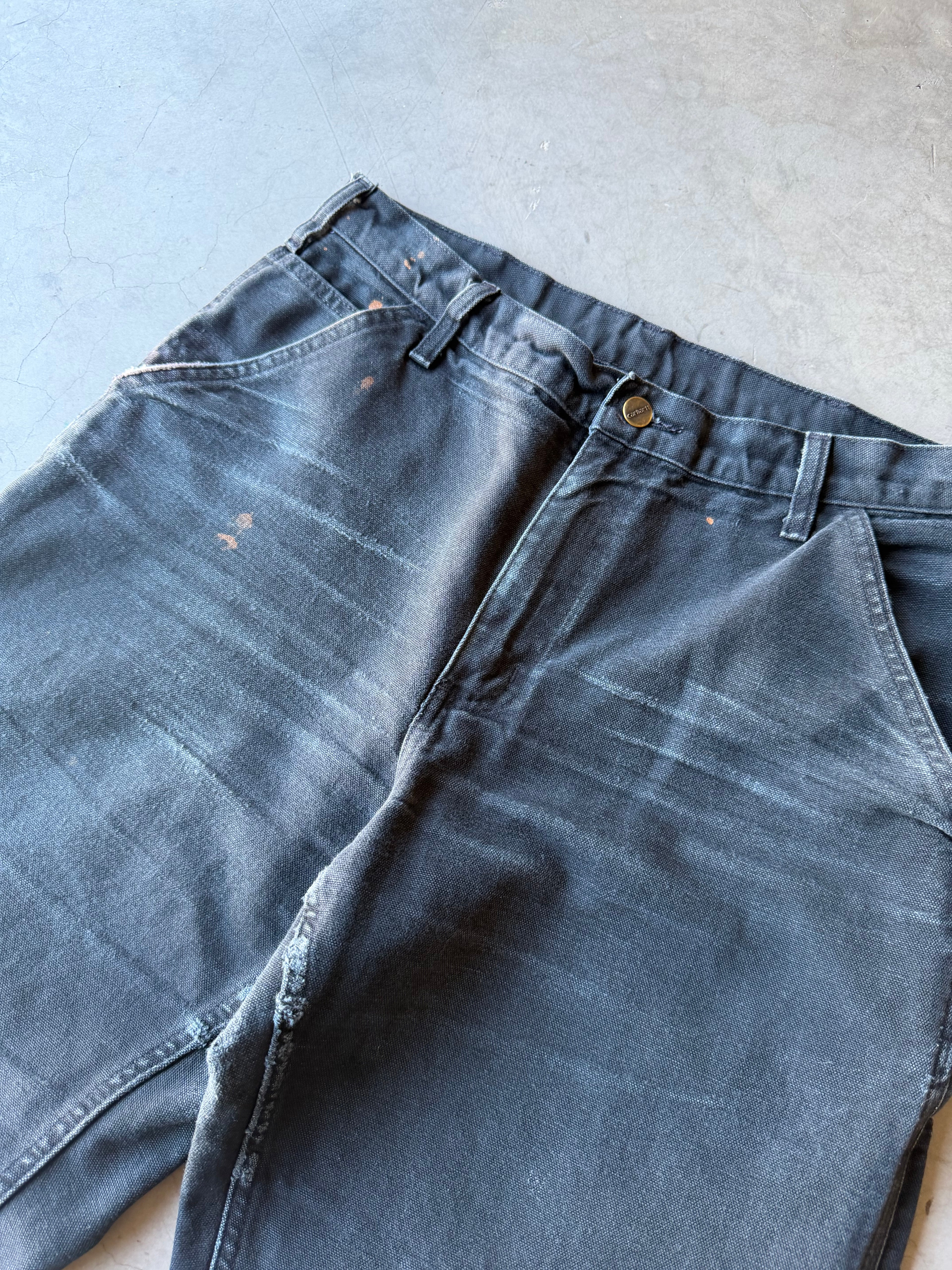 Faded Black Carhartt Carpenter Pants(32x29)