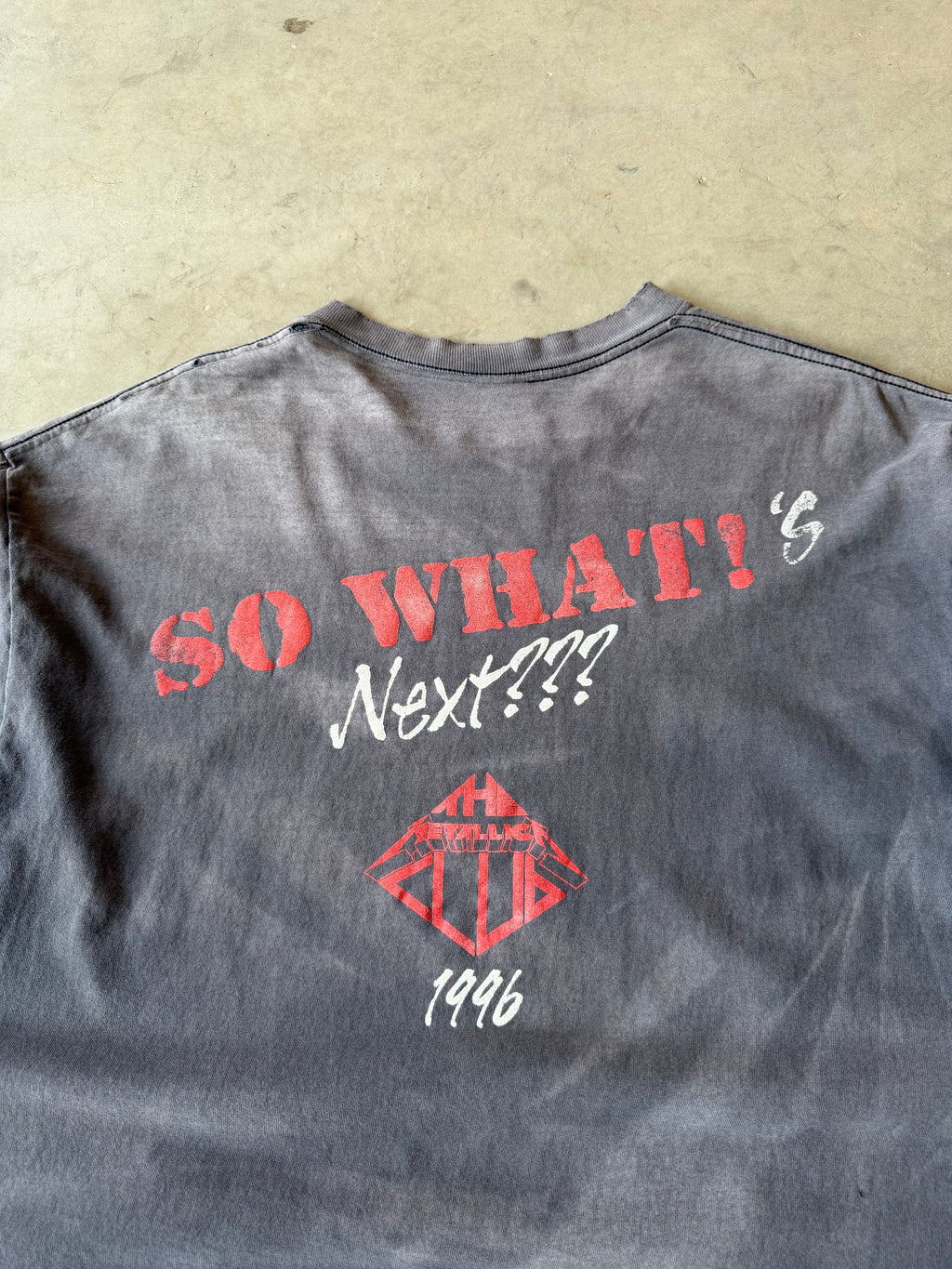 1990s Faded & Distressed Metallica So What’s Next Tee(XL)