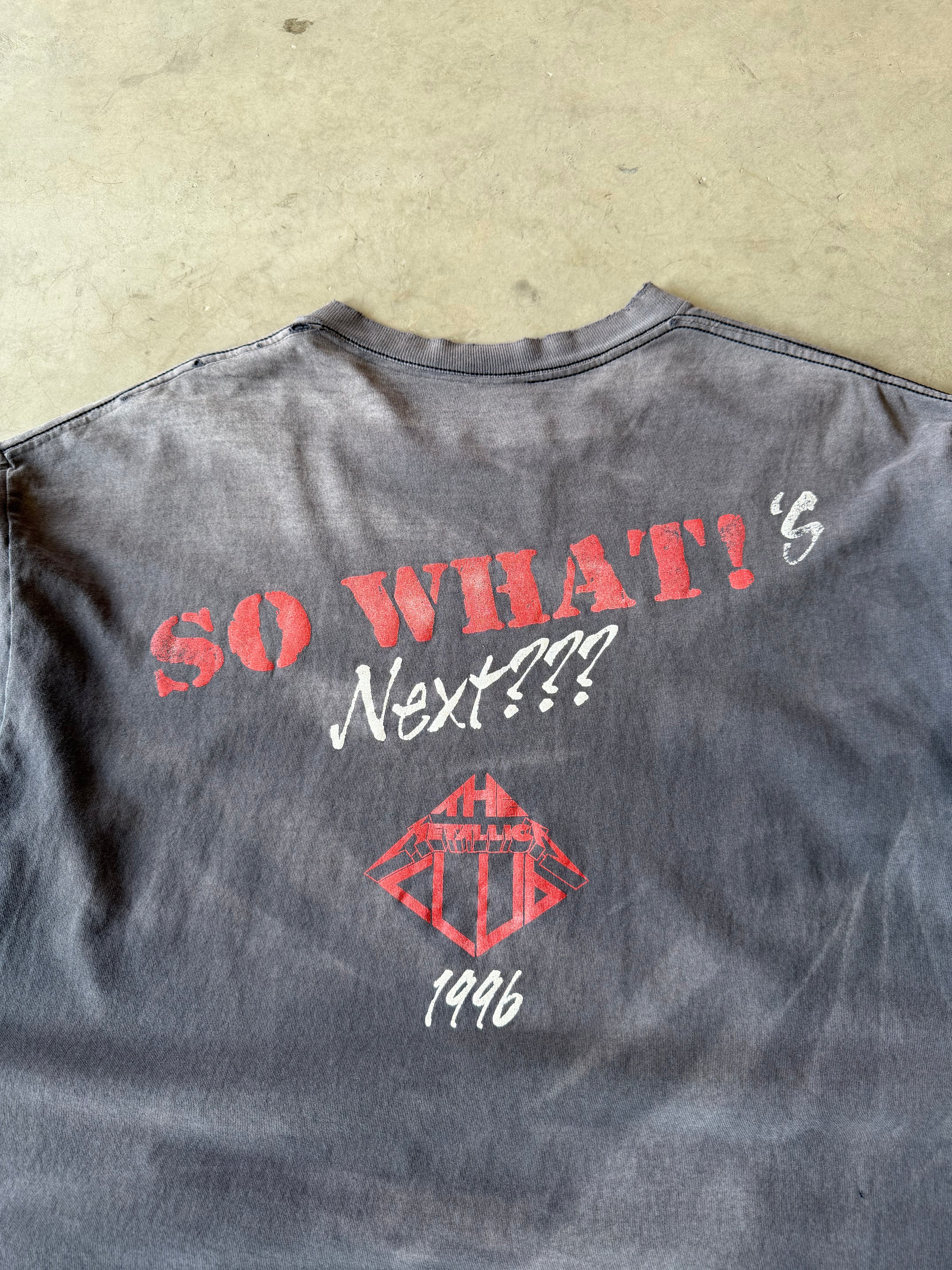 1990s Faded & Distressed Metallica So What’s Next Tee(XL)