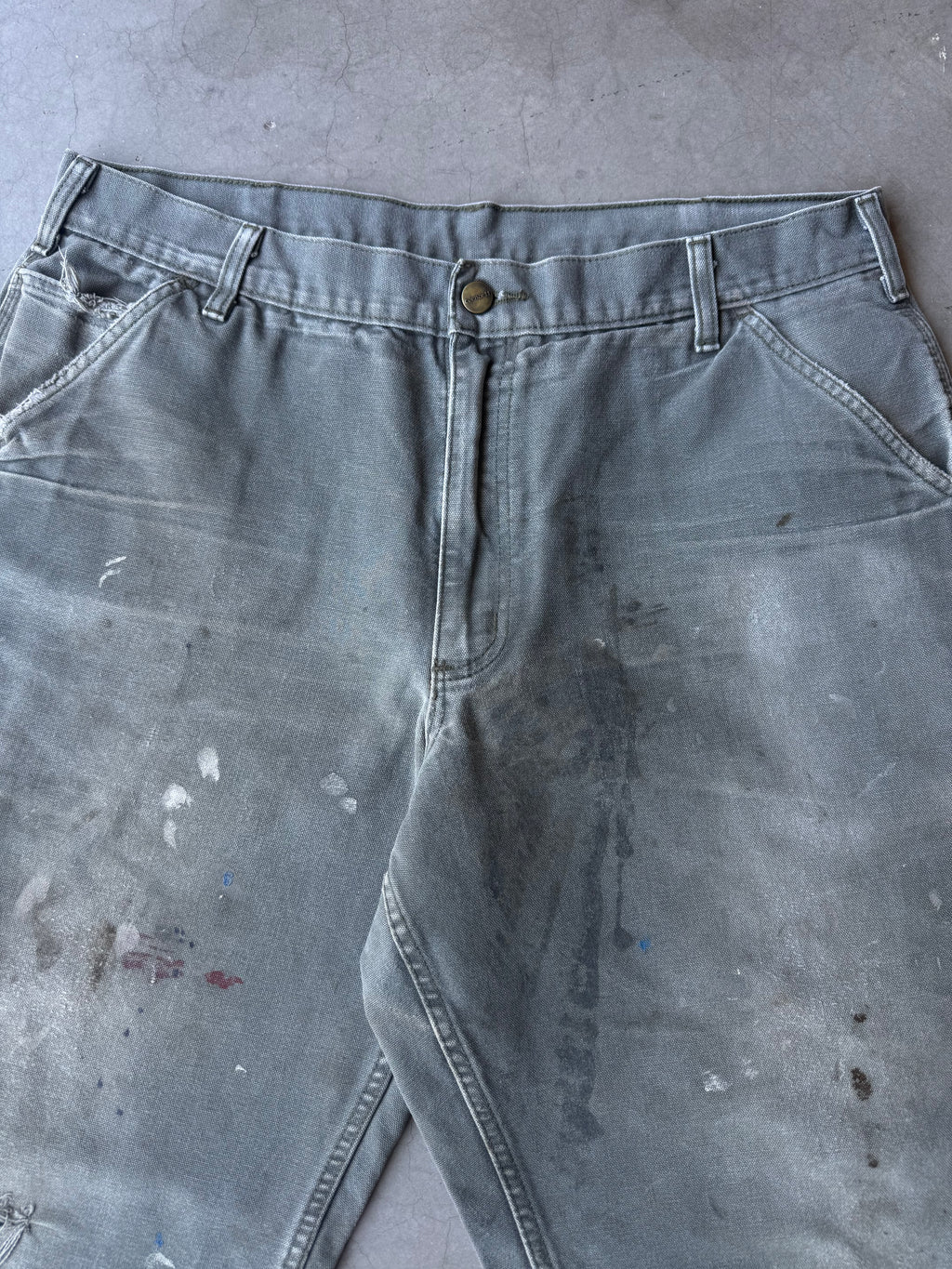 Painted & Distressed Carhartt Carpenter Pants