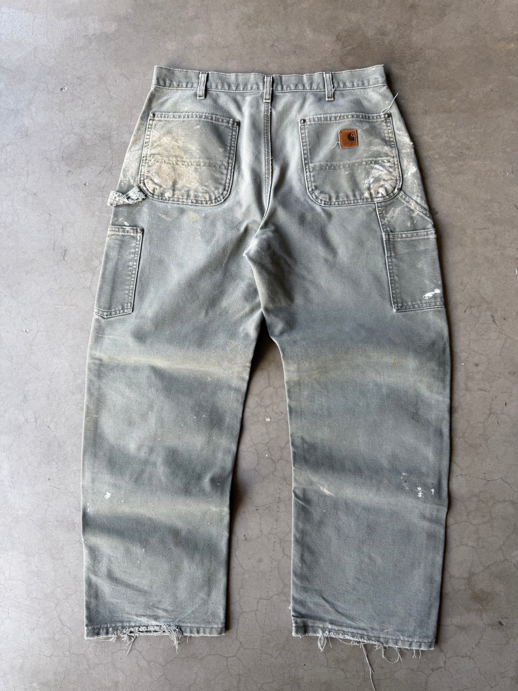 Extremely Painted & Distressed Carhartt Double Knee Pants(34x28)