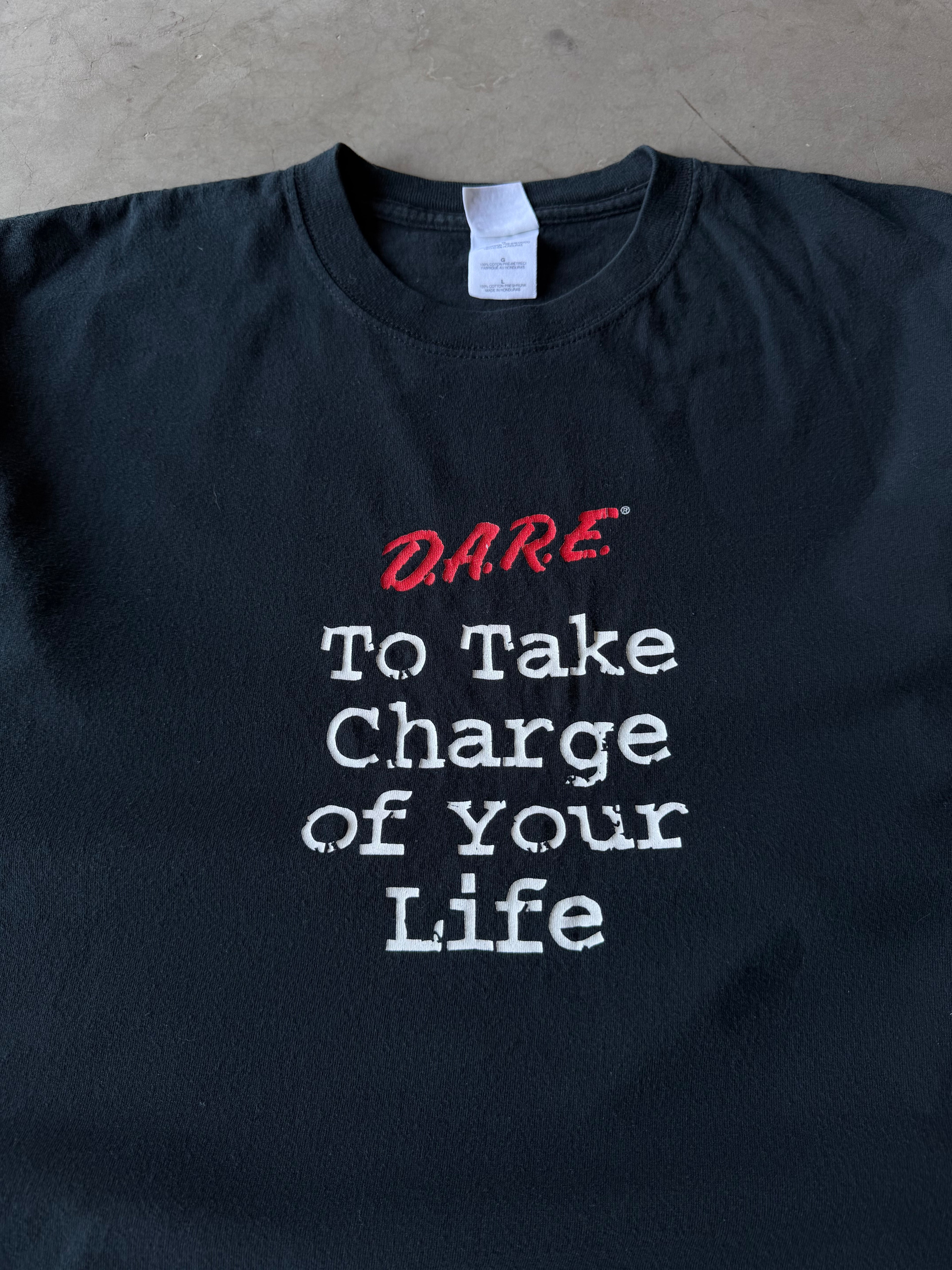 Early 2000s D.A.R.E To Take Charge of Your Life Tee(L)