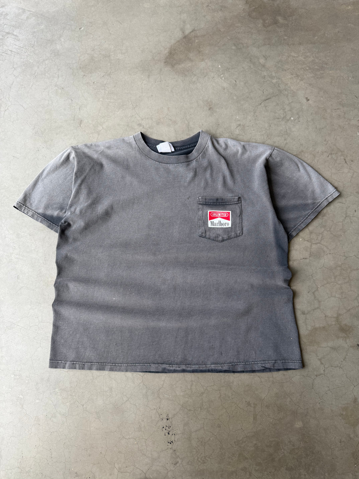 1990s Extremely Faded Marlboro Railroad Tee(XL)