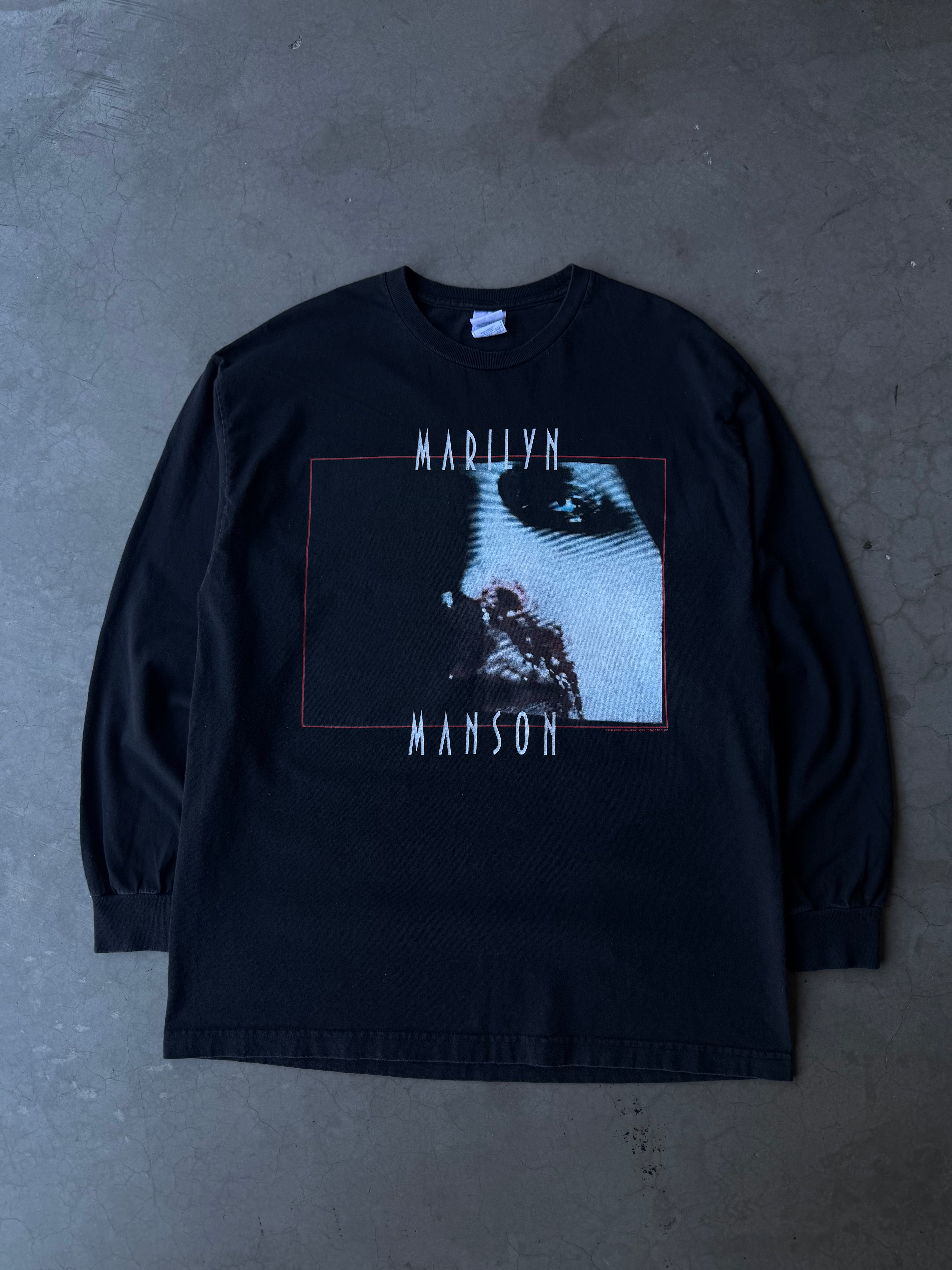 Early 2000s Marilyn Manson Bloody Nose Long Sleeve Tee(XL)