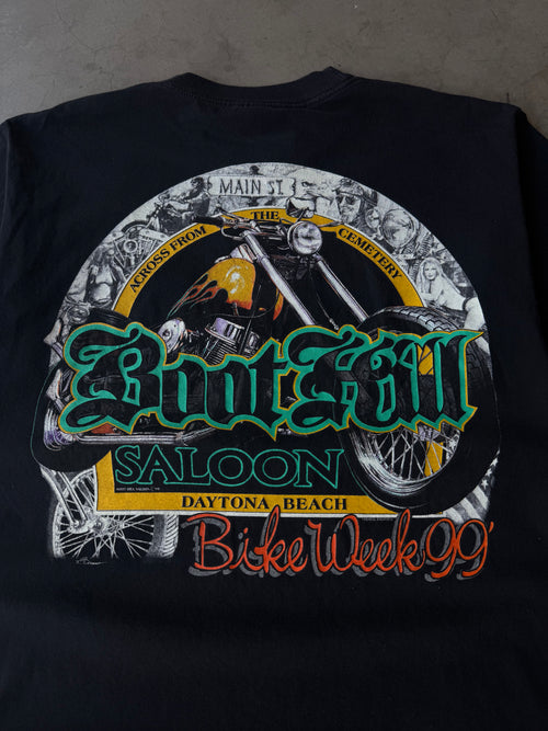 1990s BootHill Saloon Biker Tee(L)