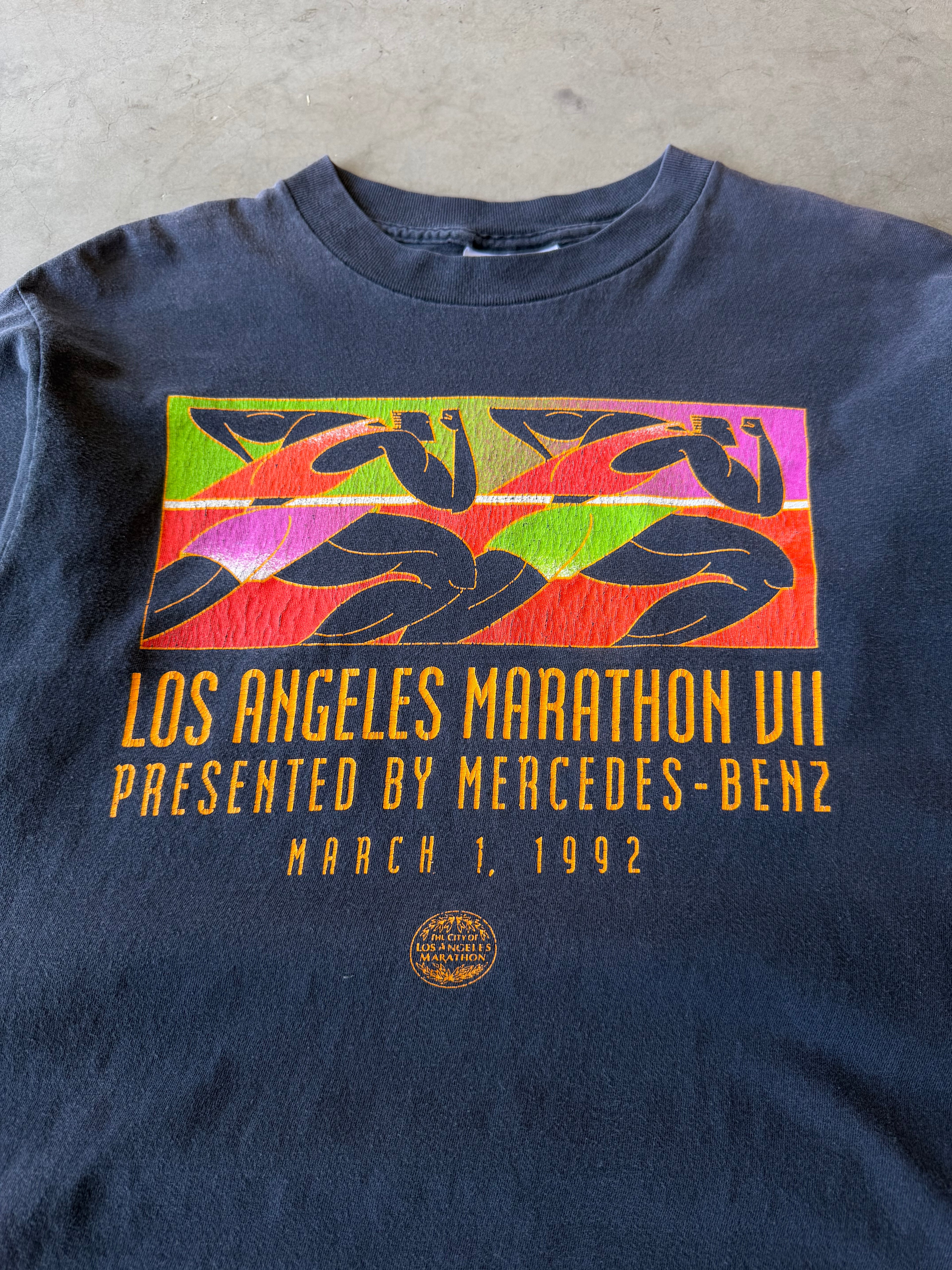 1990s Mercedes-Benz Los Angeles Marathon Tee(L)