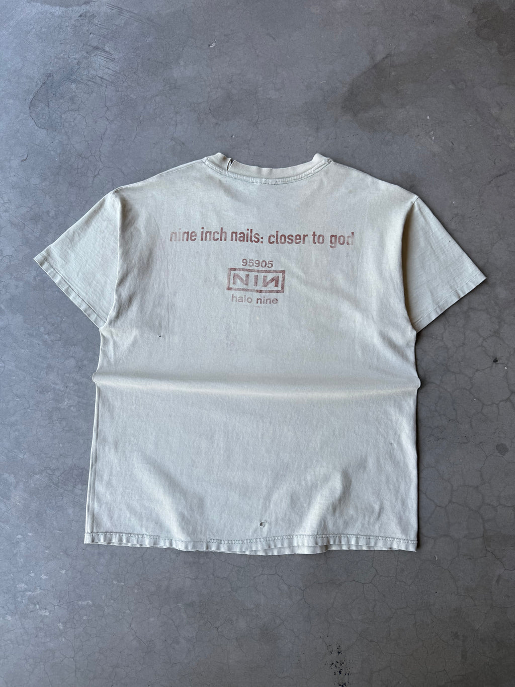 1990s Distressed Nine Inch Nails Closer to God Tee(XL)