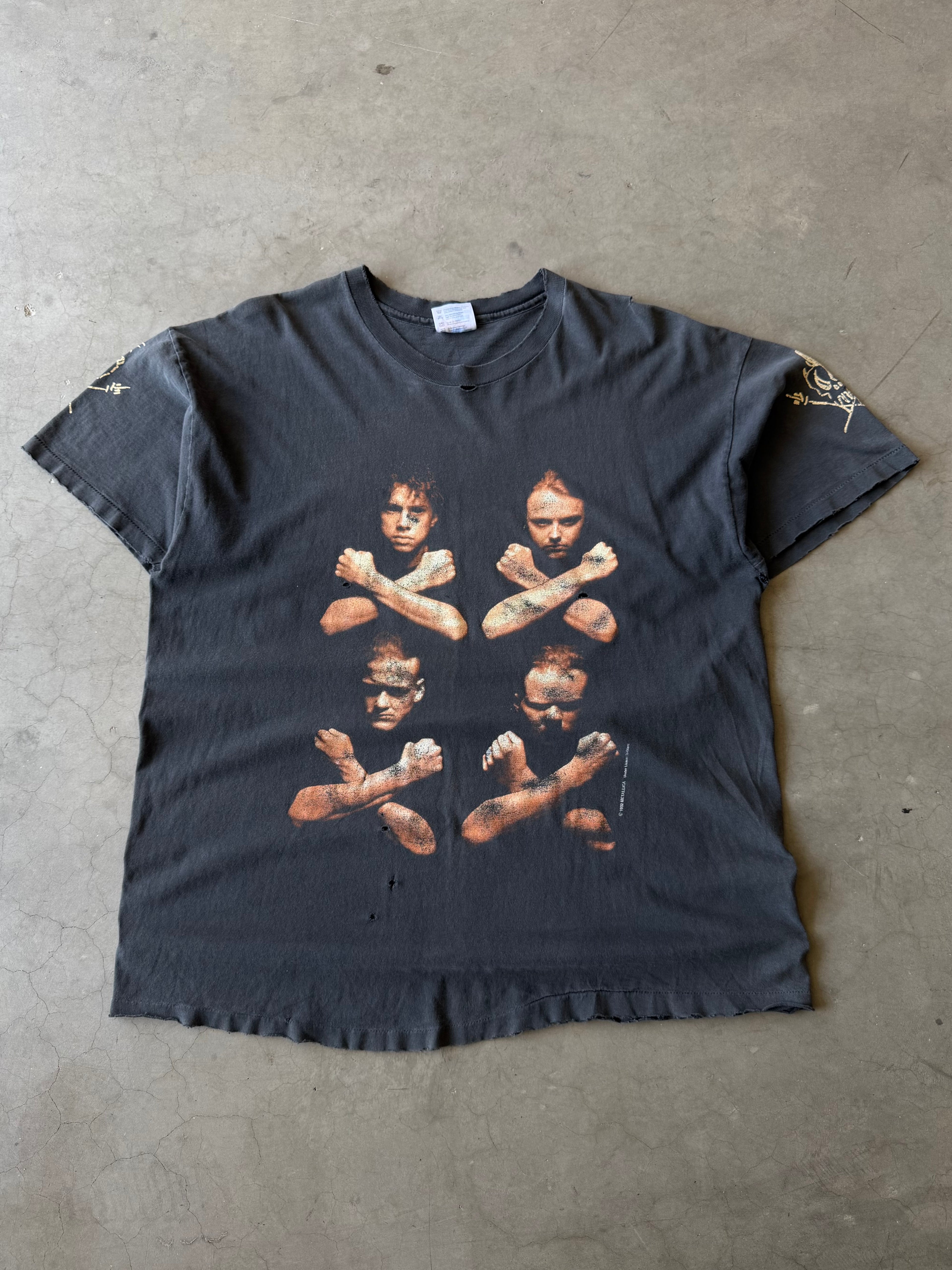 1990s Faded & Distressed Metallica Birth School Tee(XL)