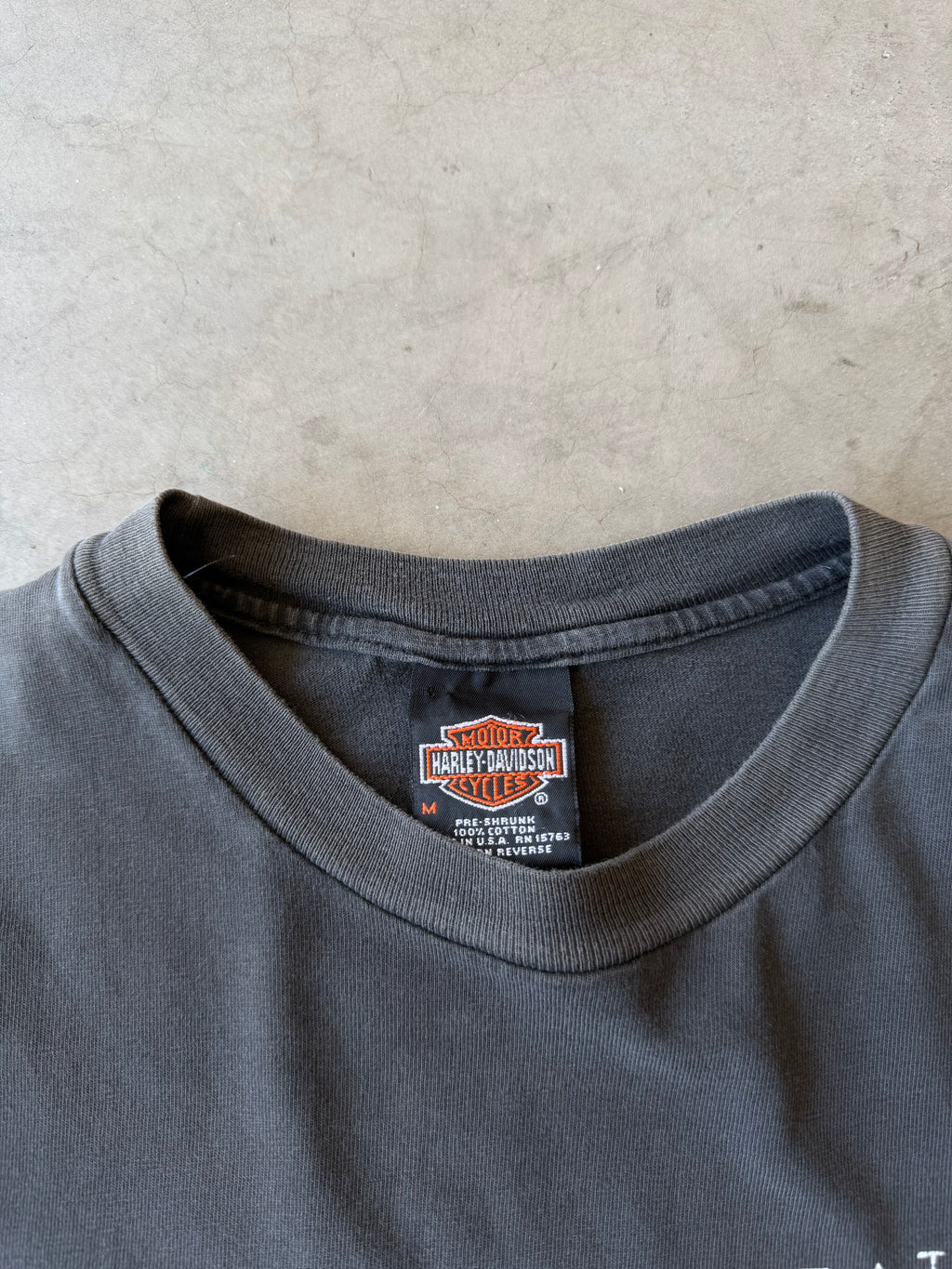 1990s Faded Feel The Heat Harley Davidson Tee(M)