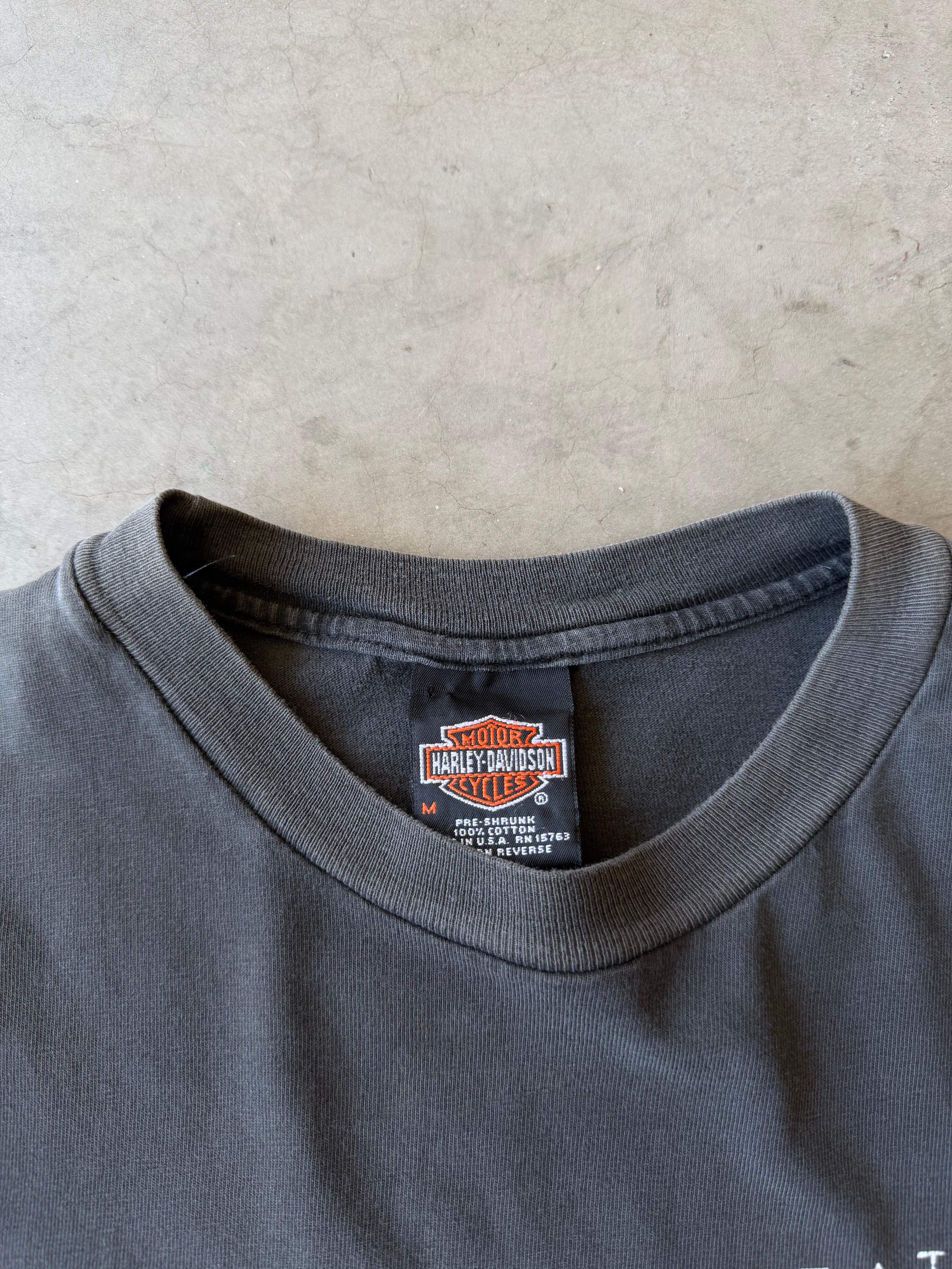 1990s Faded Feel The Heat Harley Davidson Tee(M)