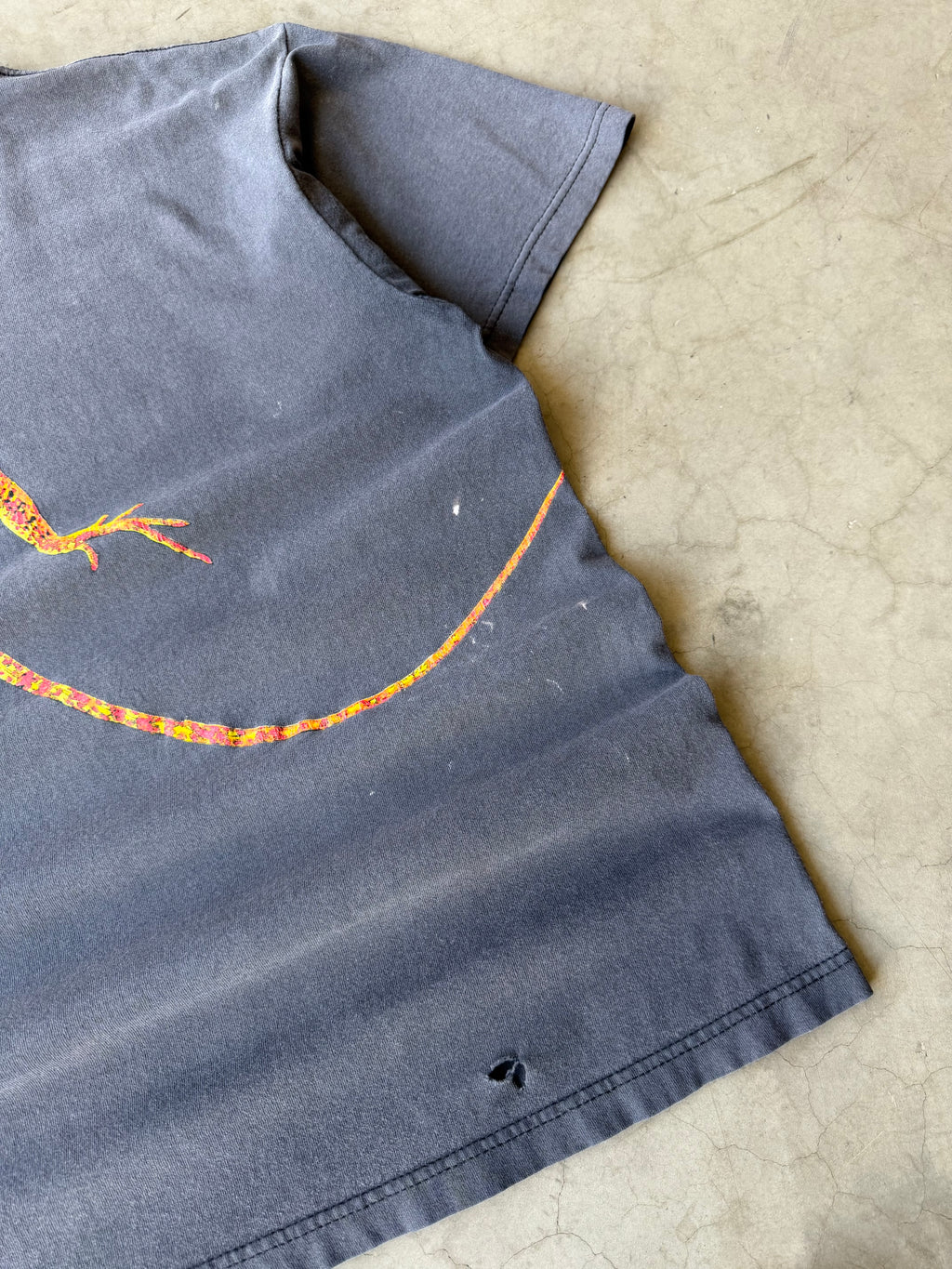 1990s Faded Lizard Marlboro Tee(XL)