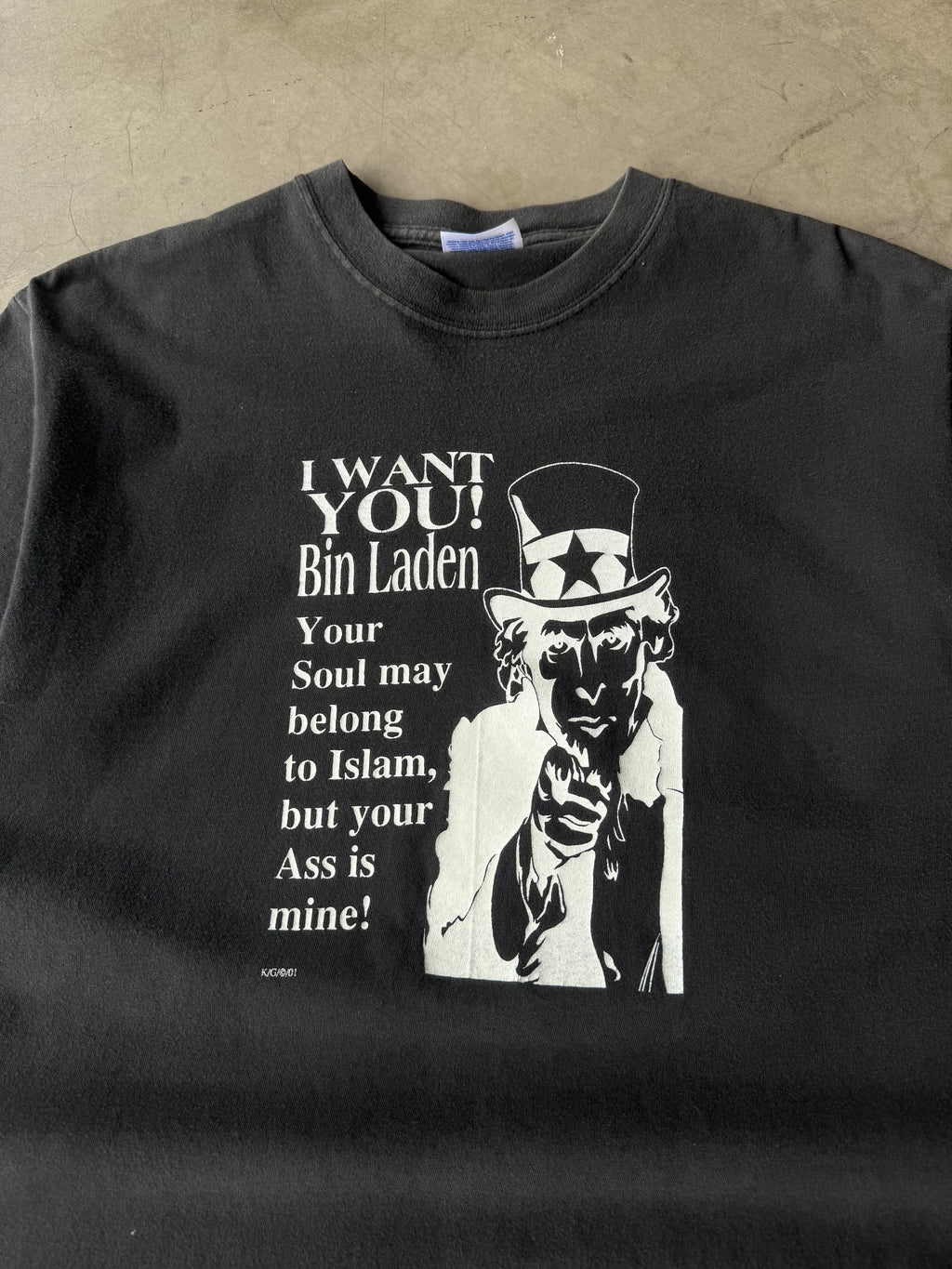 Early 2000s I Want You! Osama bin Laden Tee(M)