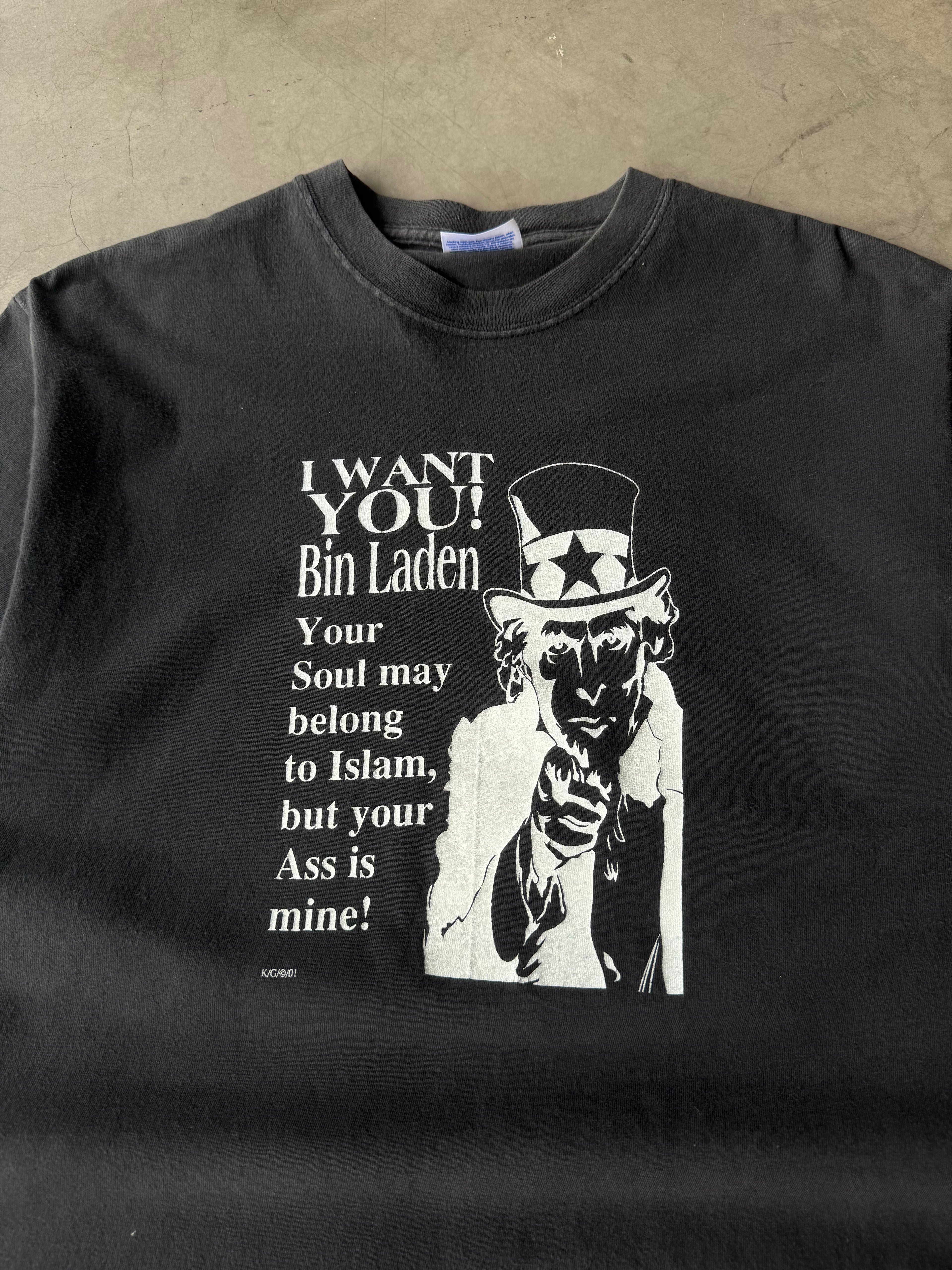 Early 2000s I Want You! Osama bin Laden Tee(M)